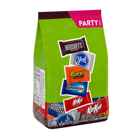 Hershey Assorted Chocolate Flavored Candy, Party Pack 30.22 Oz