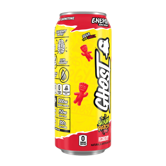 Zero Sugar Energy Drink, SOUR PATCH KIDS Redberry, 16 Oz Can, 12 Pk