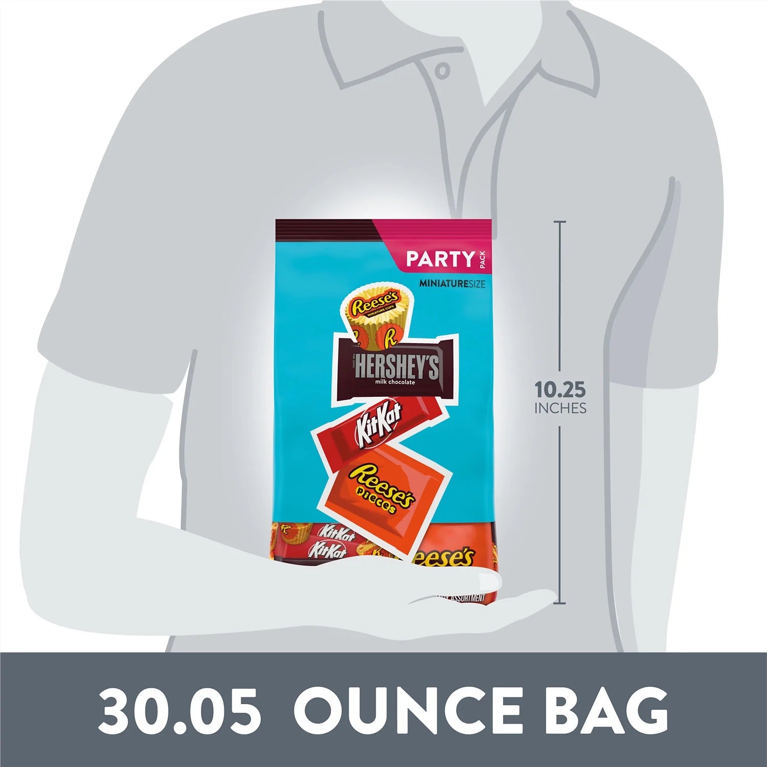 , KIT KAT® and REESE'S Assorted Flavored Candy Party Pack, 30.05 Oz