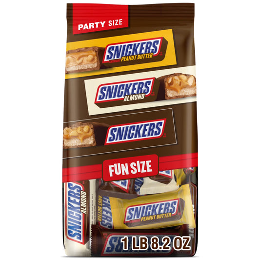 Fun Size Football Chocolate Bars Variety Pack, Party Size - 24.02 Oz Candy Bag