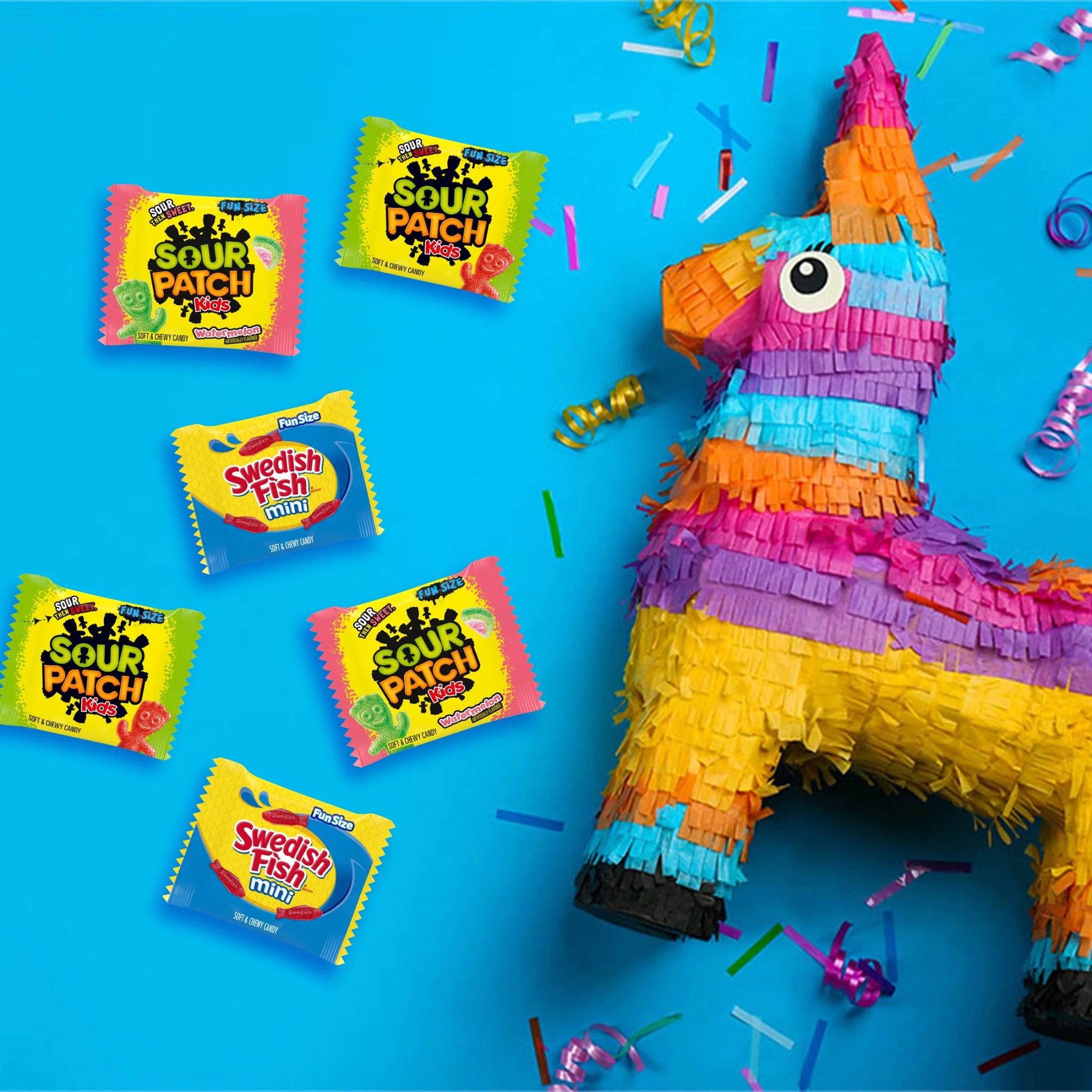 and SWEDISH FISH Mini Soft & Chewy Candy Variety Pack, Bulk Candy, 80 Snack Packs