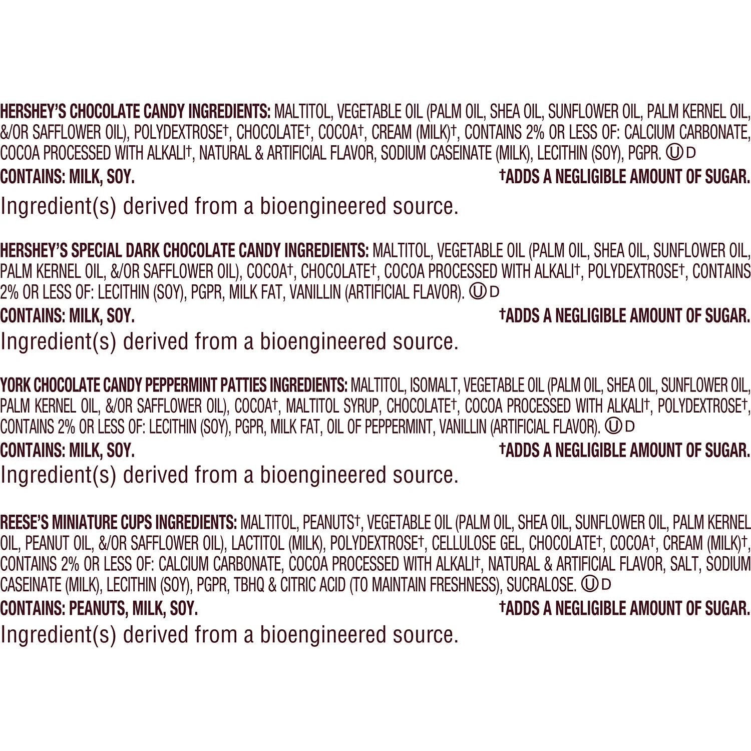 Zero Sugar Assorted Flavored Candy, Variety Bag 15.5 Oz