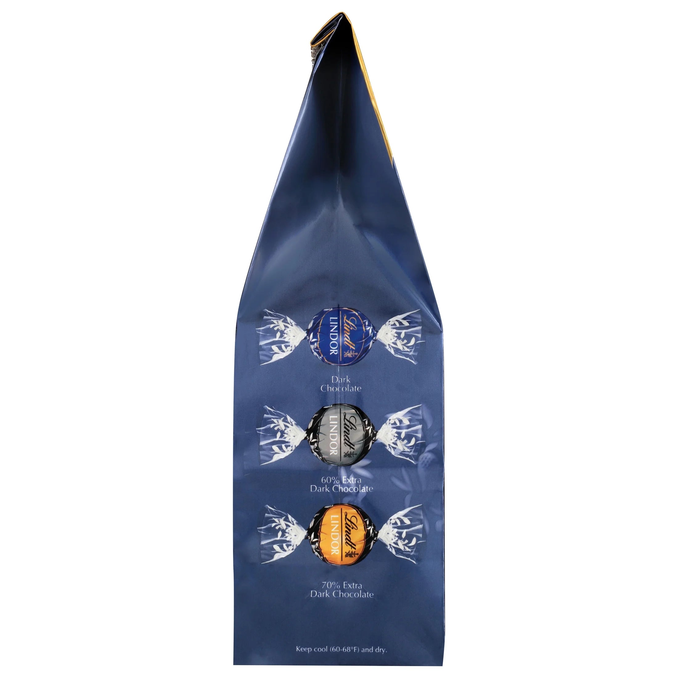 Lindor Assorted Dark Chocolate Candy Truffles, 15.2 Oz. Bag