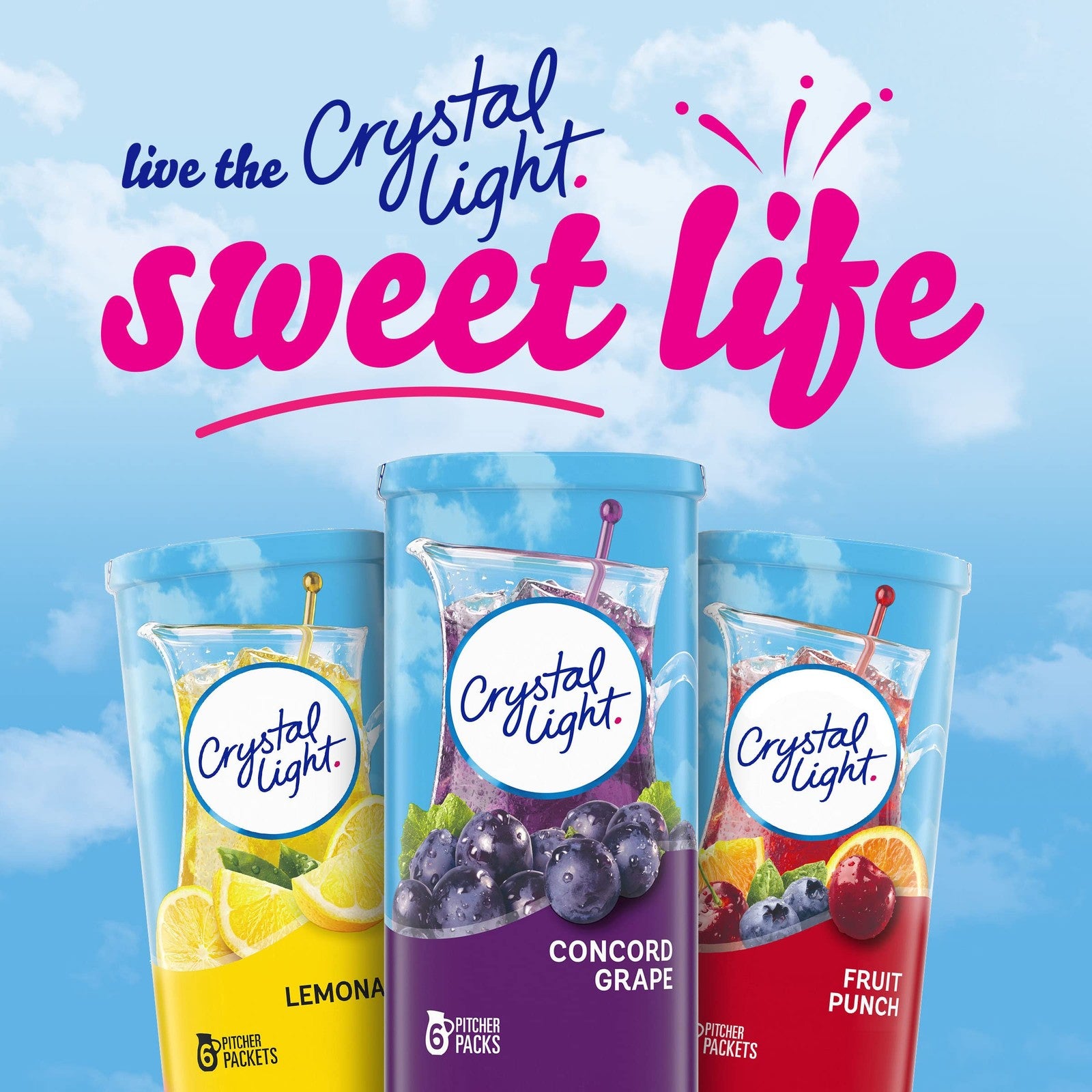 Crystal Light Concord Grape Drink Mix (6 Pitcher Packets)