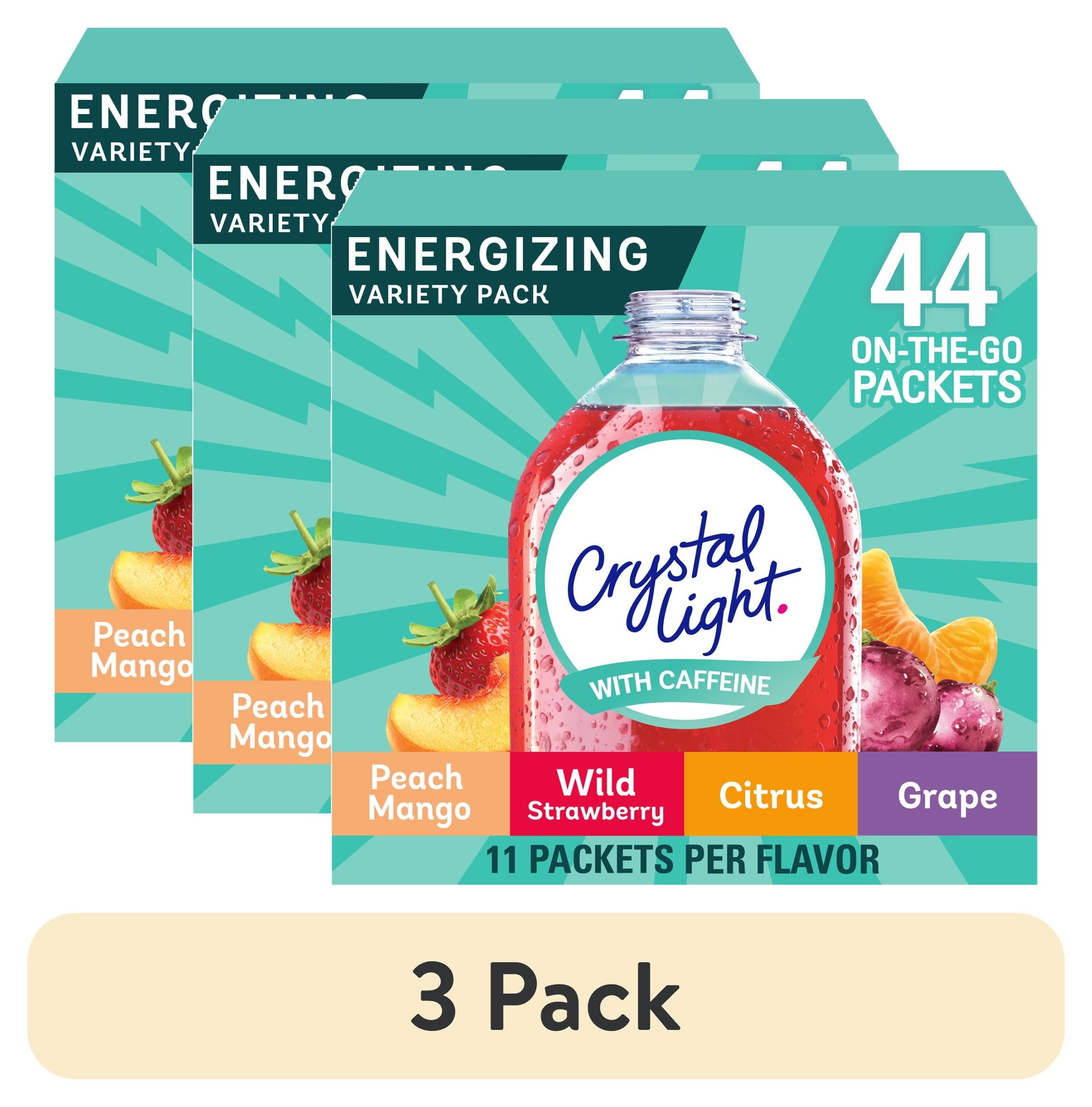 (3 Pack)  Energizing Variety Pack, 44 Ct On-The-Go Drink Mix Packets, Powders