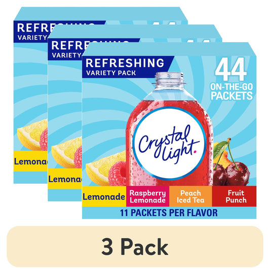 (3 Pack)  Refreshing Variety Pack, 44 Ct On-The-Go Packets, Powders