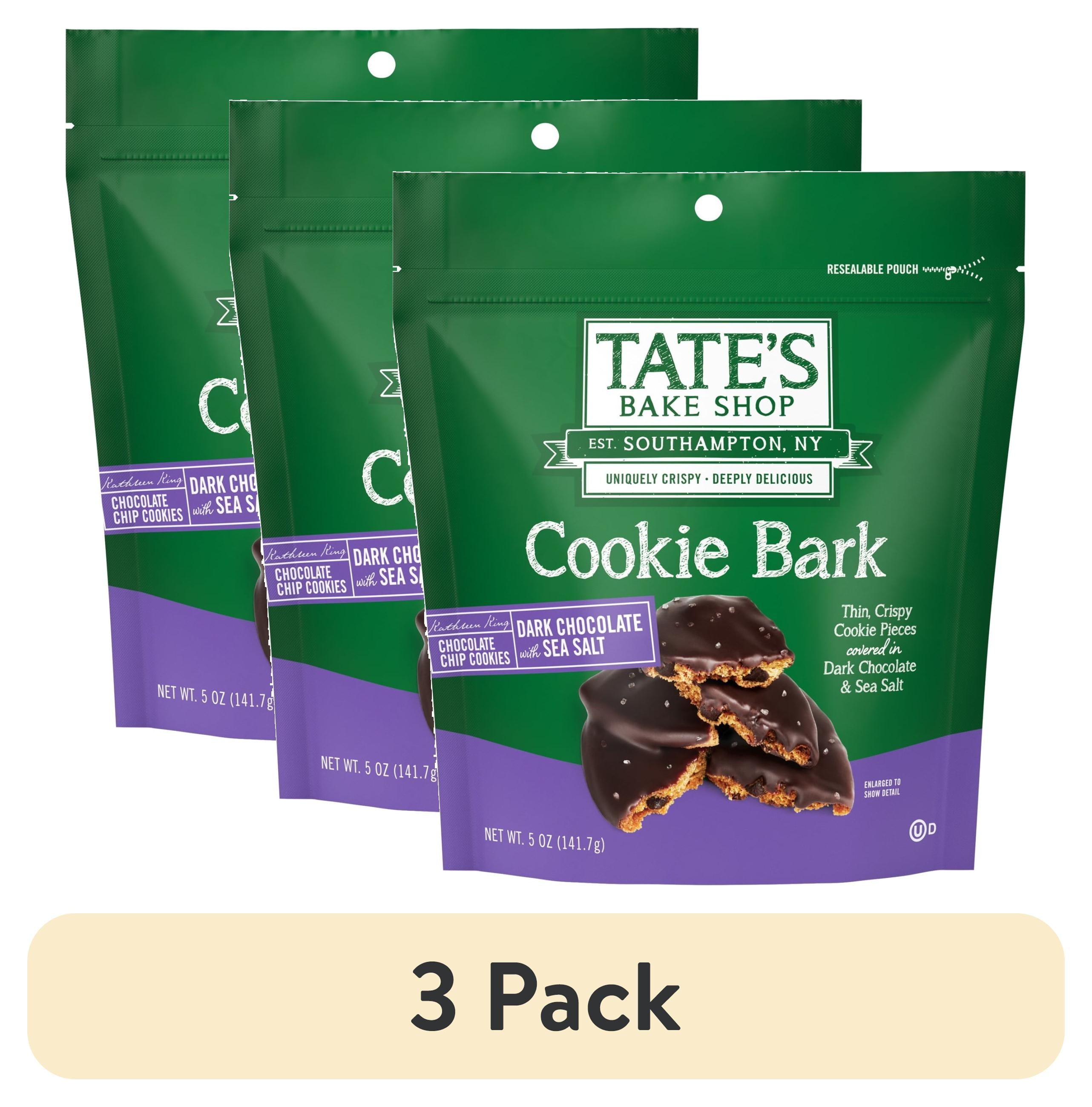 (3 Pack)  Cookie Bark, Chocolate Chip Cookies with Dark Chocolate and Sea Salt, 5 Oz