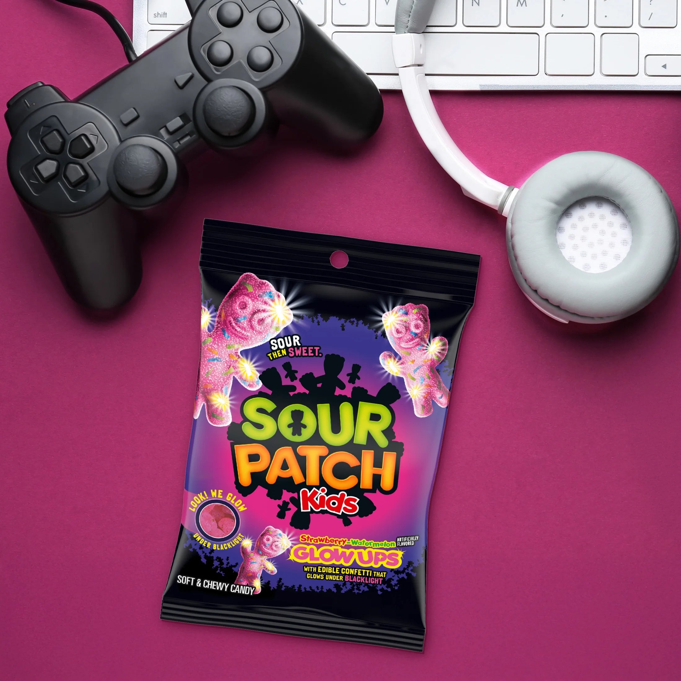 Glow Ups Strawberry-Watermelon Soft & Chewy Candy, 6.7 Oz