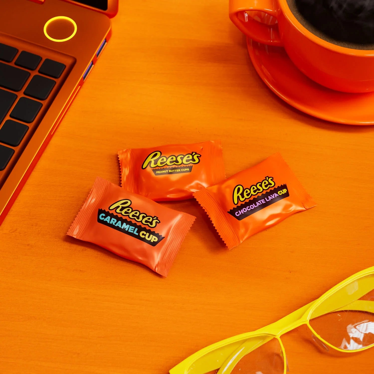 Assorted Flavored Snack Size Peanut Butter Cups Candy, Party Pack 28.05 Oz