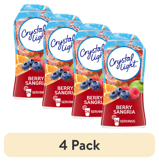 (4 Pack)  Liquid Berry Sangria Naturally Flavored Drink Mix, 1.62 Fl Oz Bottle