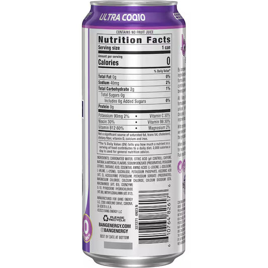 1 - Fl Oz  Energy Purple Haze 16 Fl Oz Energy Drink