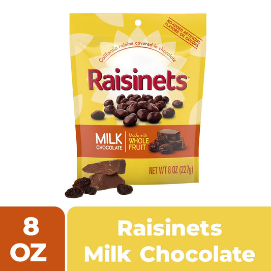 Milk Chocolate Covered Raisins 8.0 Oz