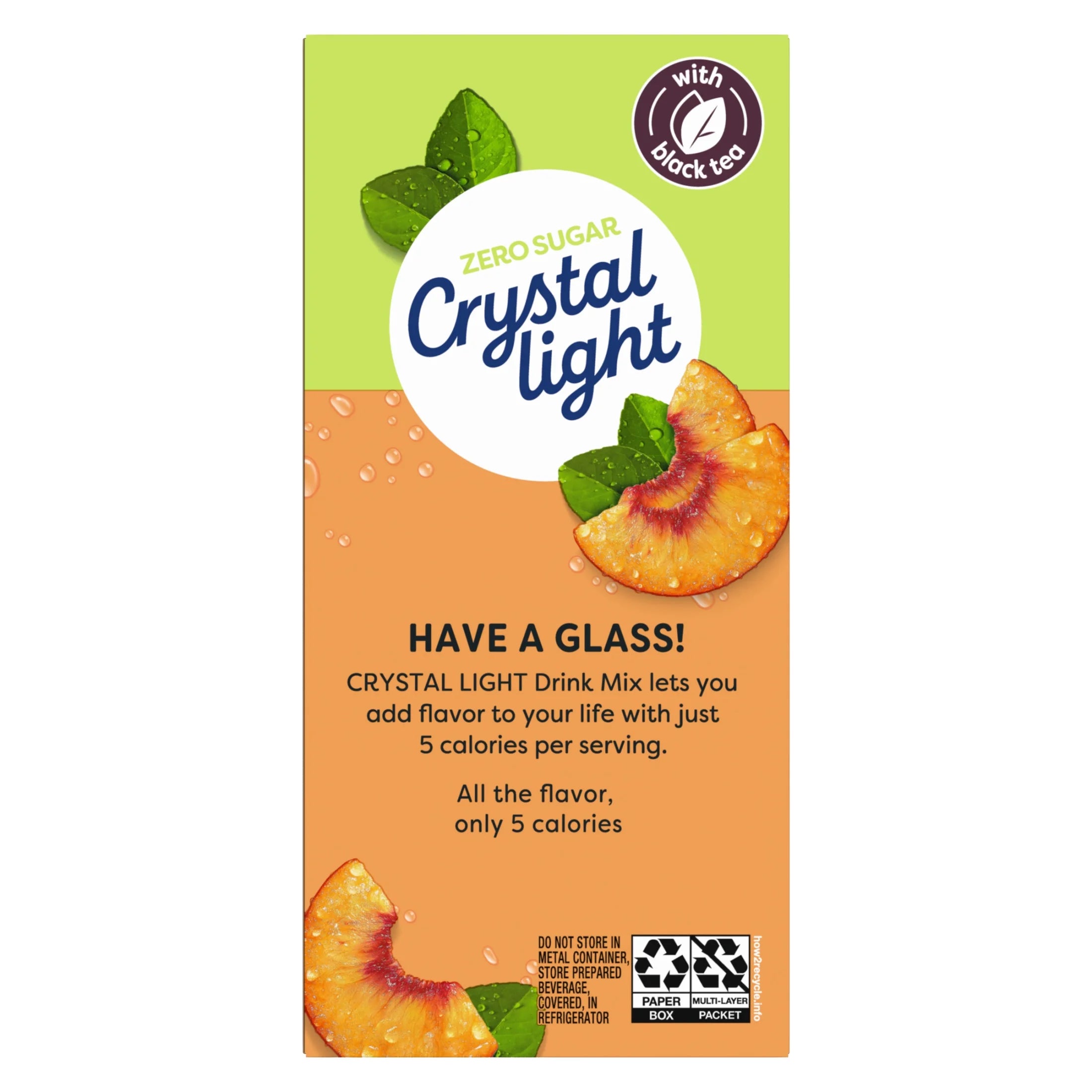 Drink Mix, 6 Pitcher Packets, for Flavorful Hydration and Shareable Refreshment, Peach Iced Tea Artificial Flavor, Made with Black Tea, 1.5 Oz