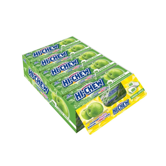Hi‑Chew Green Apple Chews, 1.76 Oz (Pack of 15) – Crisp, Refreshing Chewy Candy