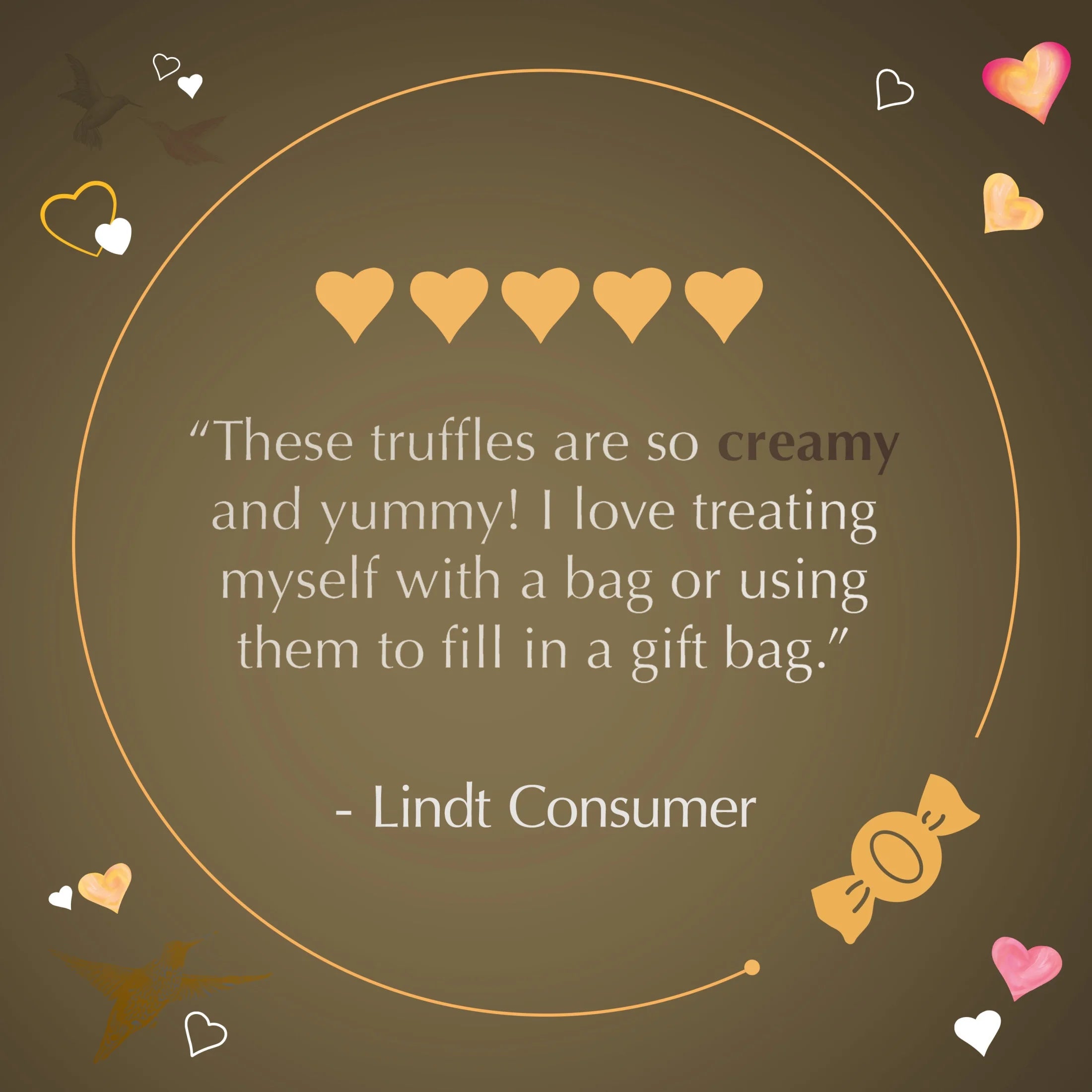 LINDOR Valentine'S Day Assorted Chocolate Candy Truffles, 8.5 Oz. Bag