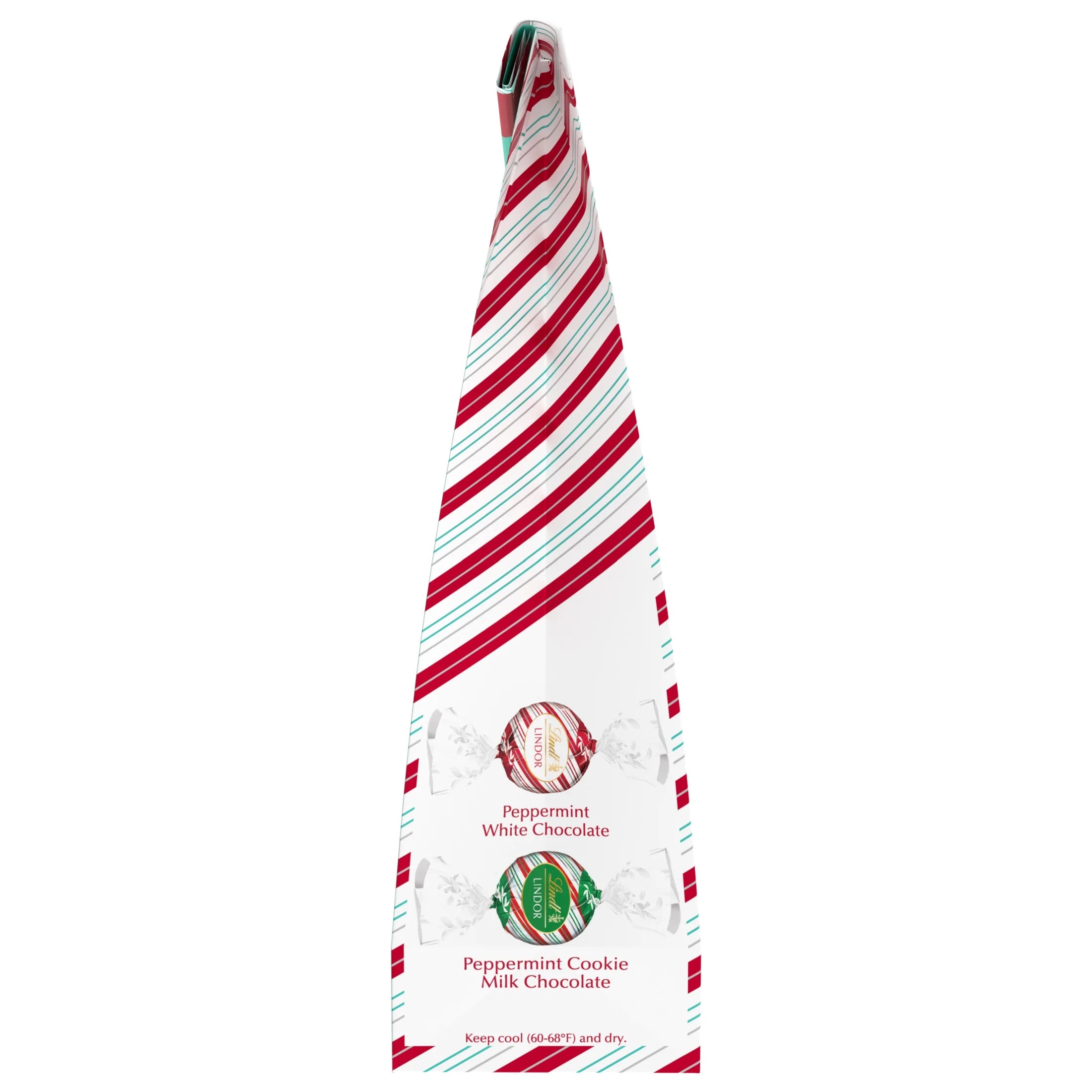 LINDOR Holiday Assorted Peppermint Chocolate Truffles, 12.7 Oz. Bag