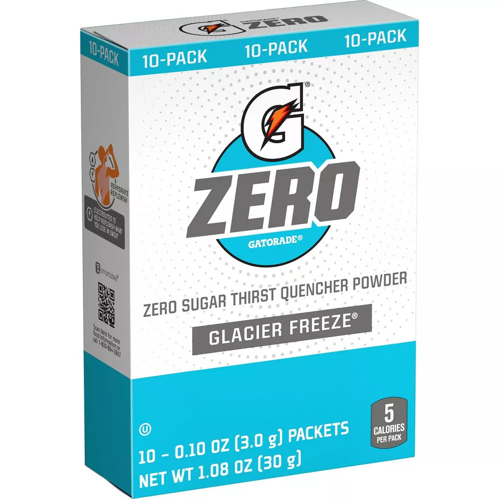 GZERO Glacier Freeze Sports Drink Mix - 1.08Oz (2 Pack)