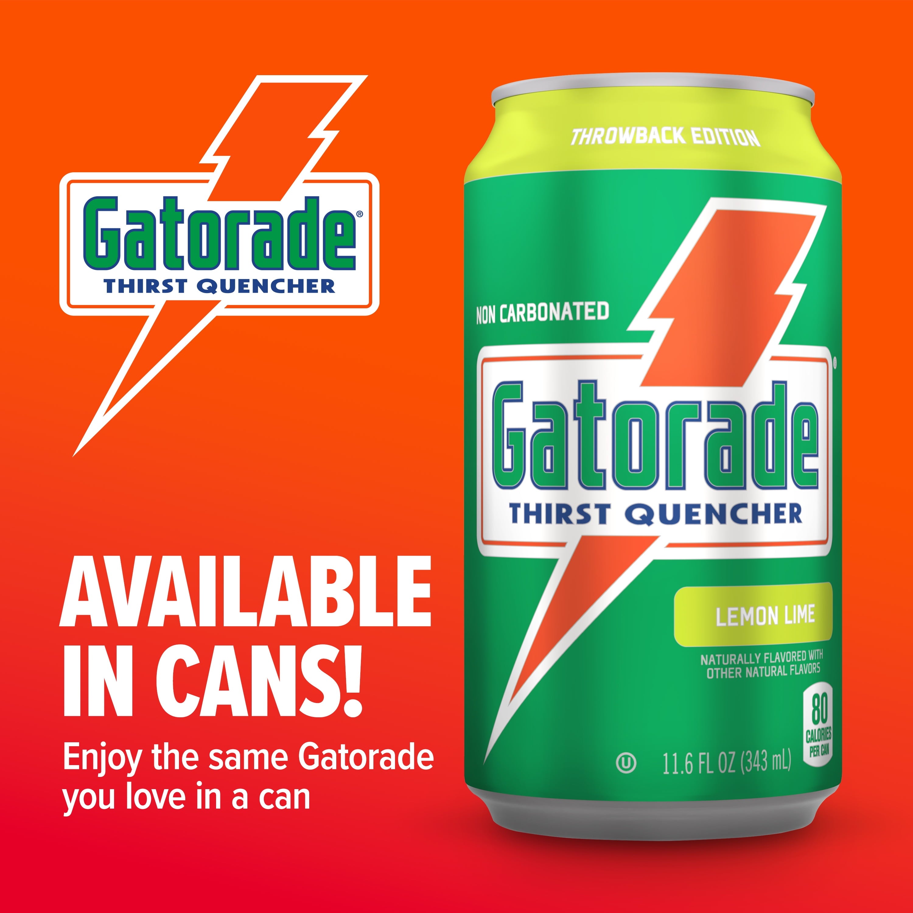 Thirst Quencher Sports Drink Cans, Lemon Lime, Electrolytes, 11.6 Fl Oz Cans (18 Pack)