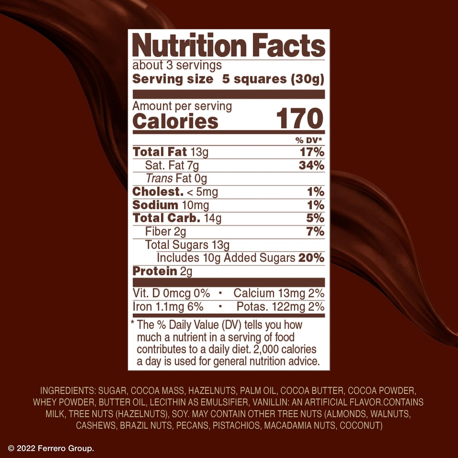 Ferrero Rocher Dark Chocolate Hazelnut Bars Pack of 8 Premium Chocolate Delight