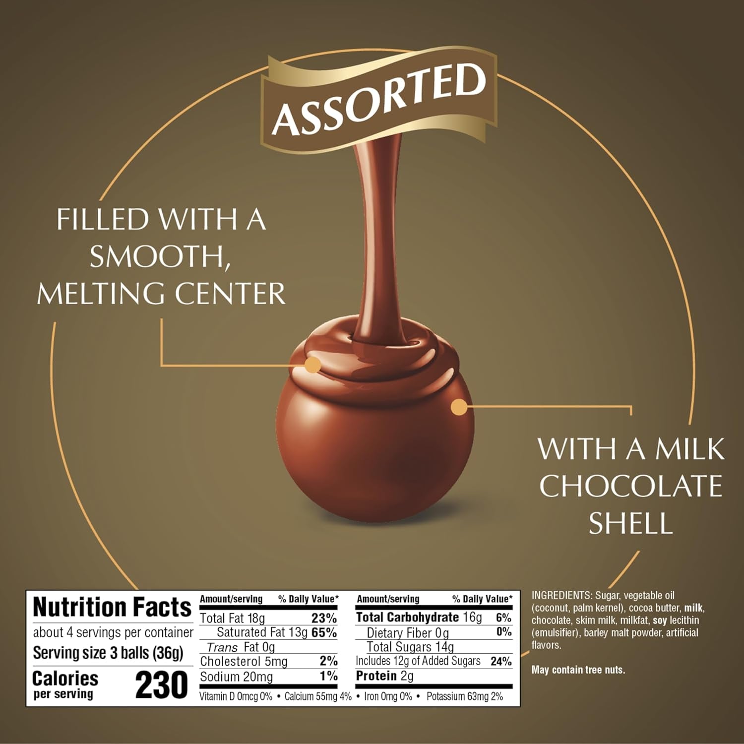 LINDOR Assorted Chocolate Truffles, Chocolate Candy with Smooth, Melting Truffle Center, Great for Gift Giving, 5.1 Oz. Bag (6 Pack)