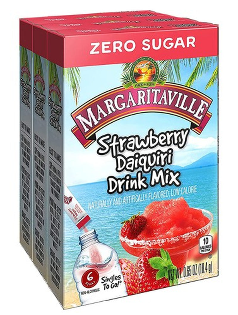 Margaritaville Singles to Go Drink Mix 3 Pack Sugar Free 18 Servings