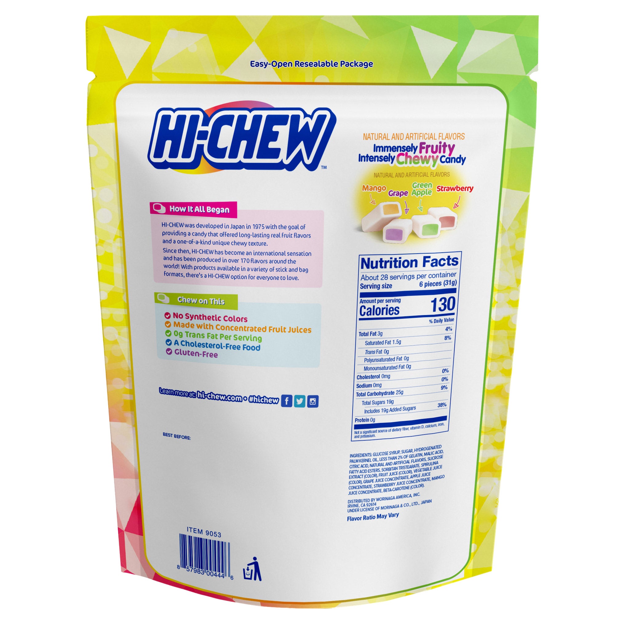 Hi-Chew Fruit Chews, Original Mix, 30 Oz