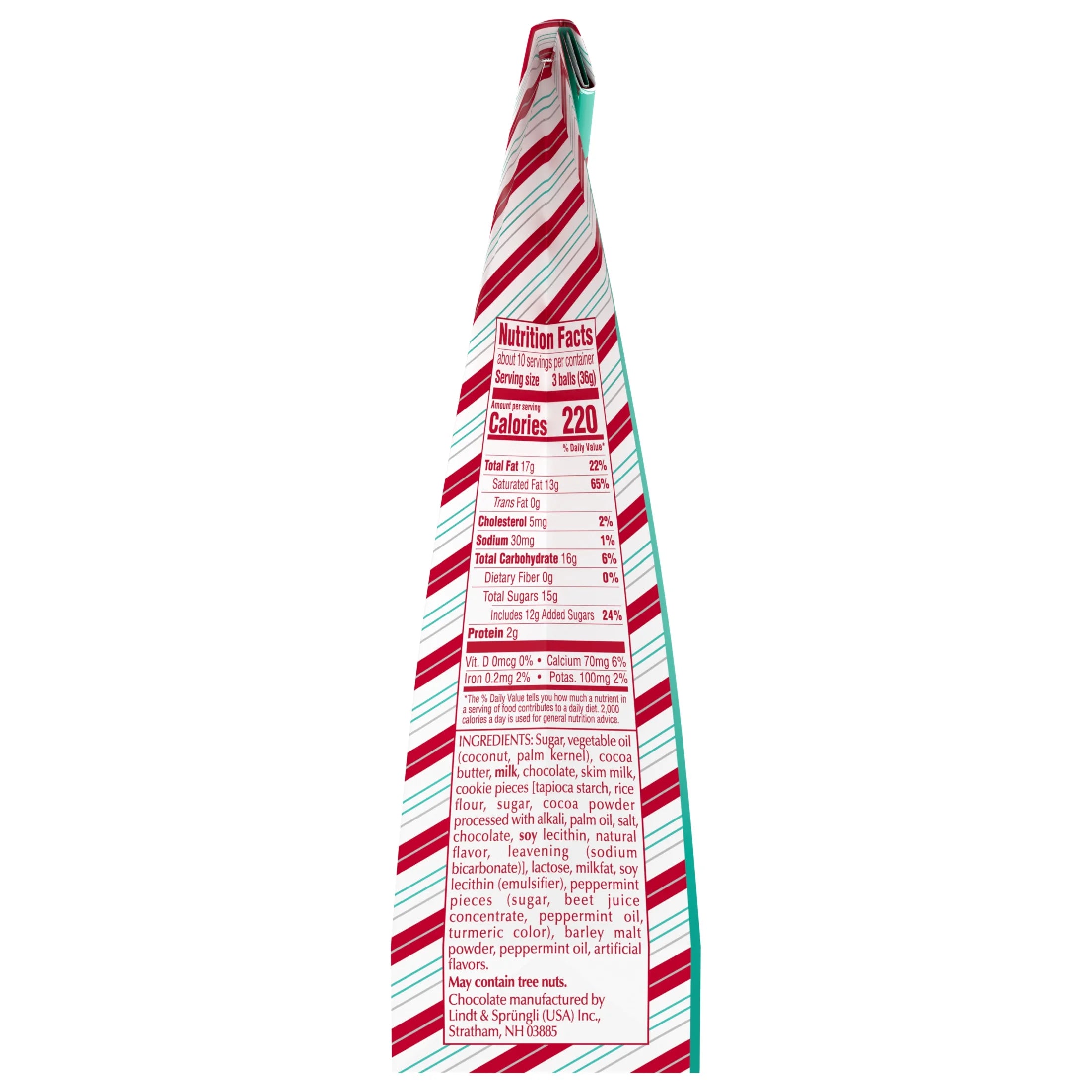 LINDOR Holiday Assorted Peppermint Chocolate Truffles, 12.7 Oz. Bag