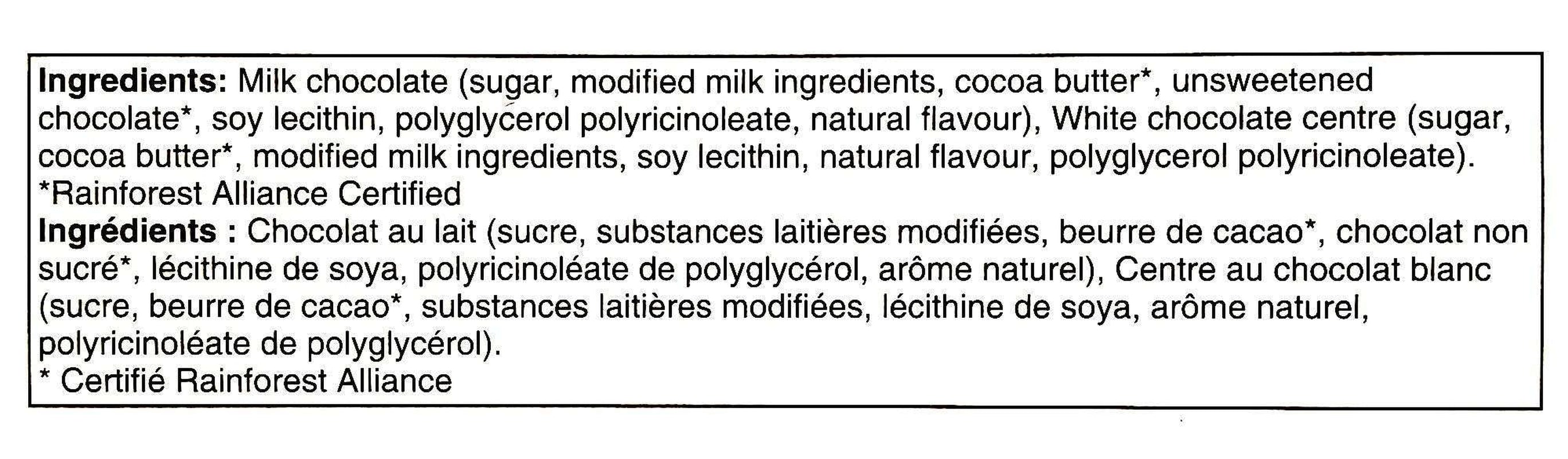 AERO White Chocolate Bars 24-Pack Box (42G) Canadian-Australian