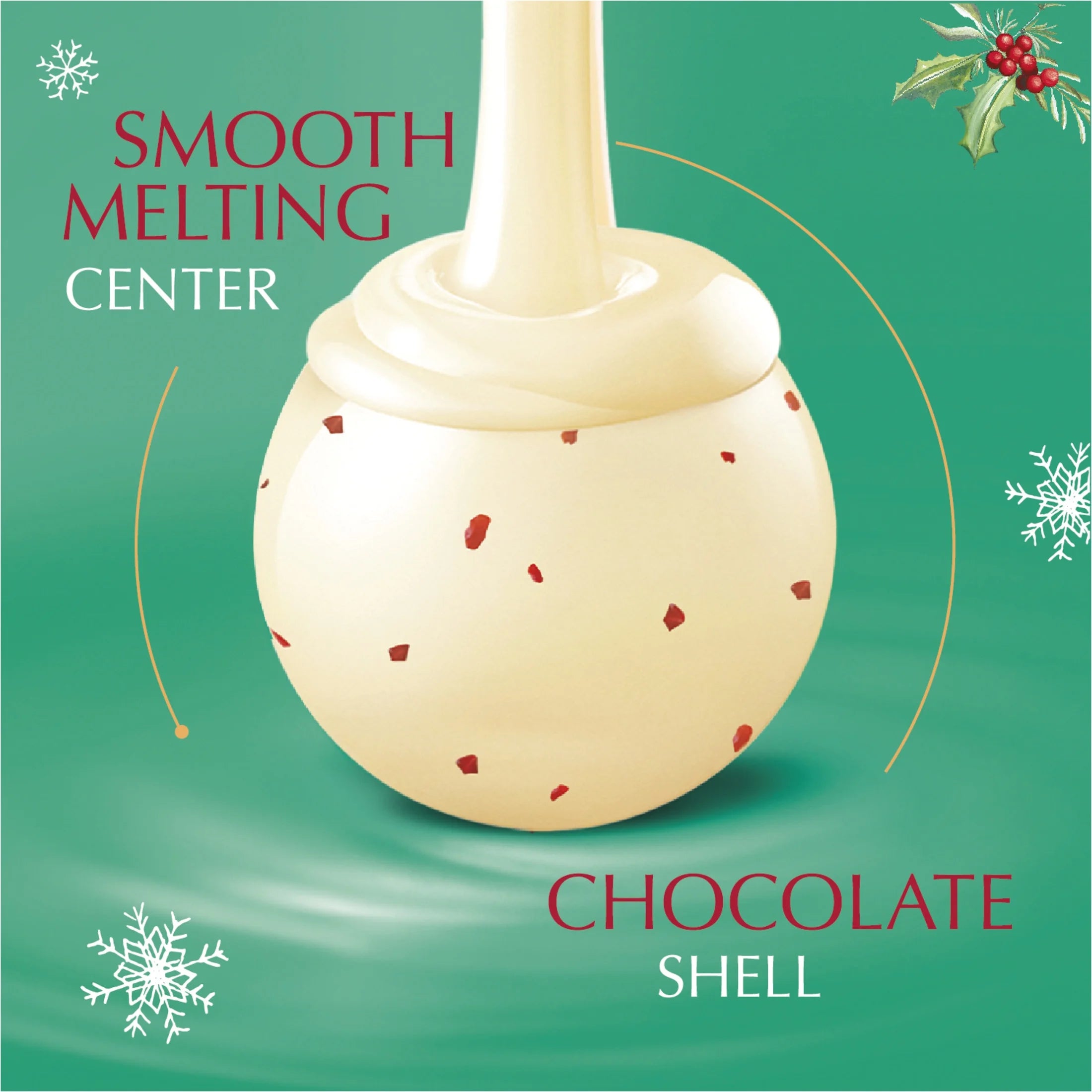 LINDOR Holiday Assorted Peppermint Chocolate Truffles, 12.7 Oz. Bag