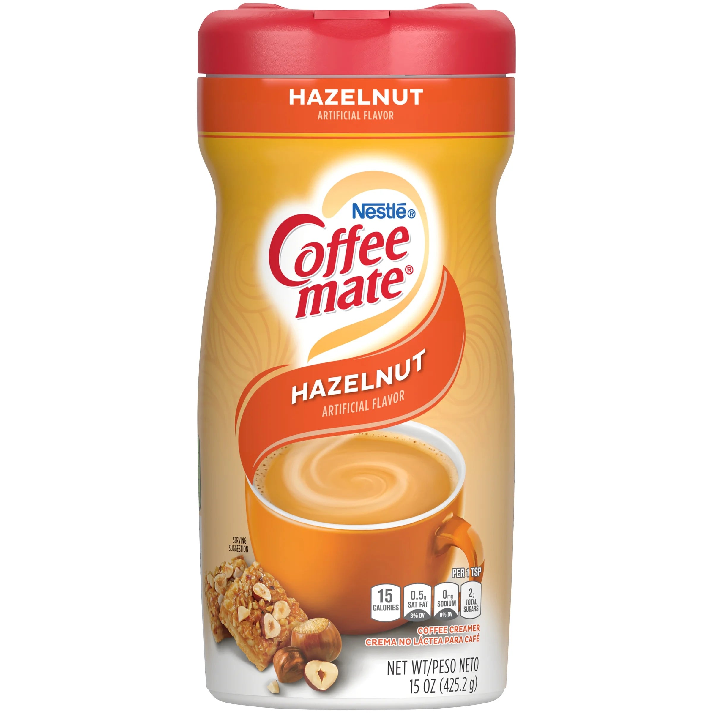 NESTLE  Coffee Creamer Hazelnut Powder Creamer 15 Oz. Canister