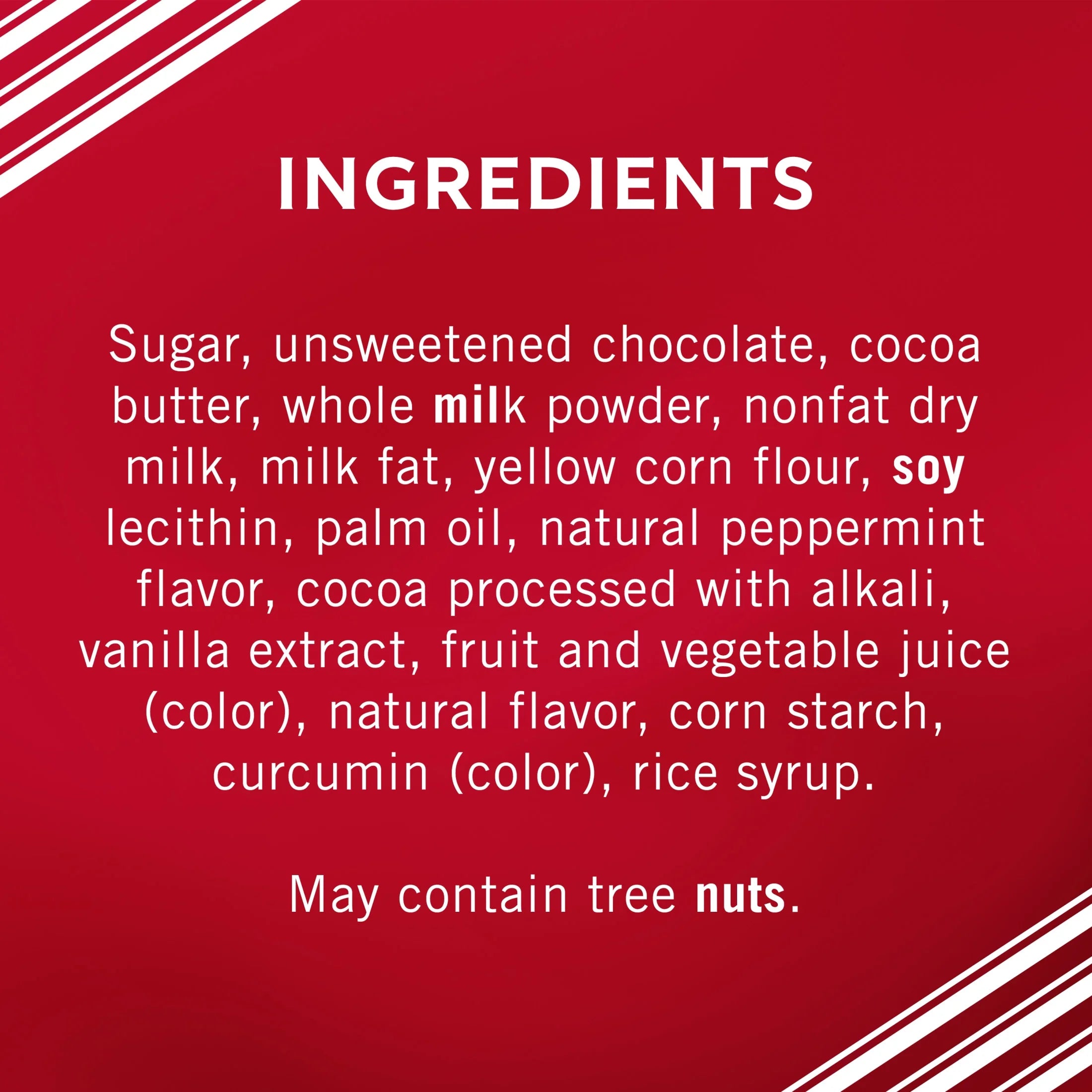 Dark Chocolate Peppermint Bark Chocolate Squares, 4.45 Oz Bag