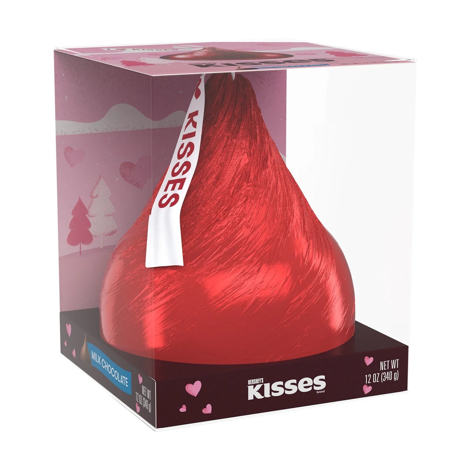 KISSES Milk Chocolate, Valentine'S Candy Gift Box, 12 Oz