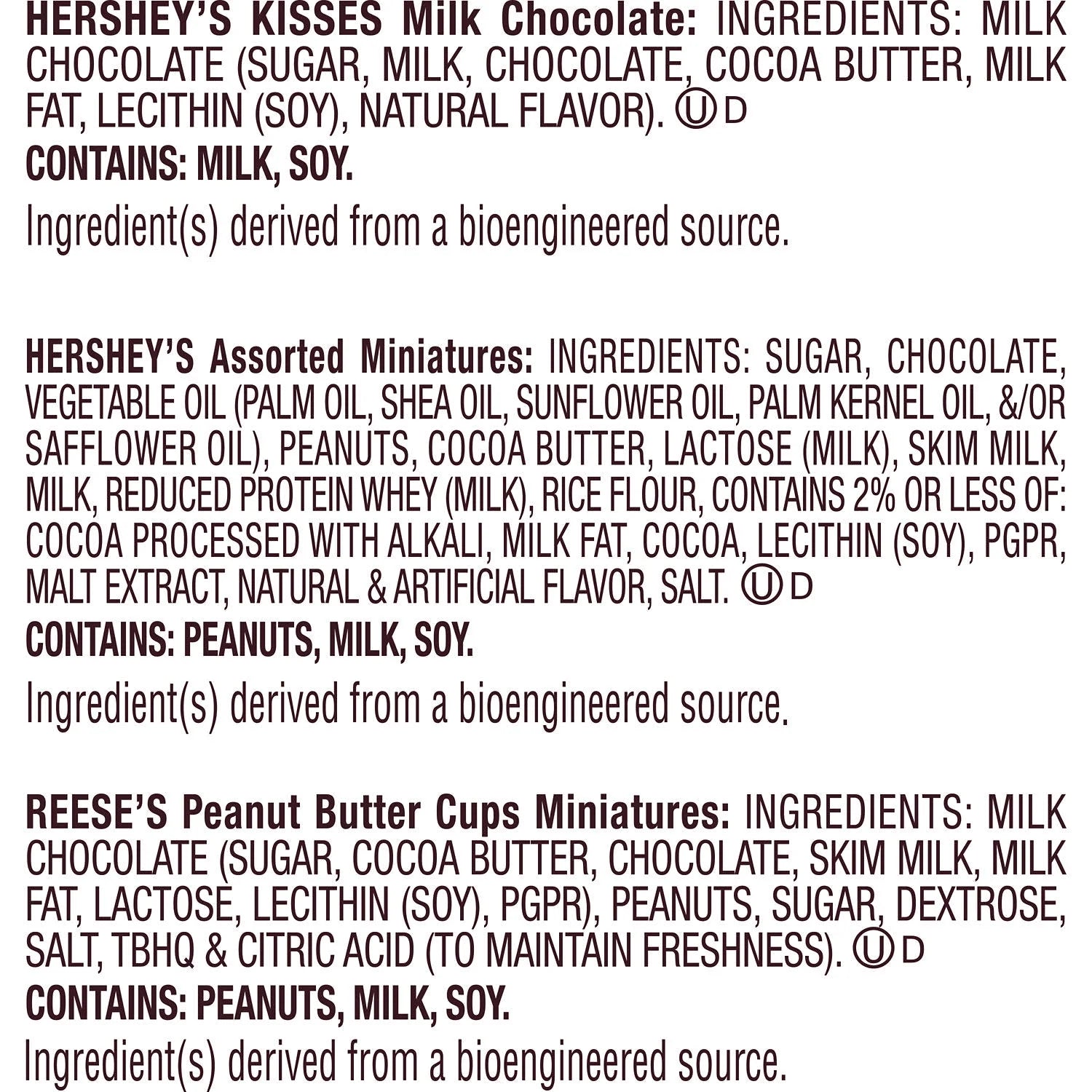 Miniatures Assorted Chocolate Candy, Family Pack 15.1 Oz