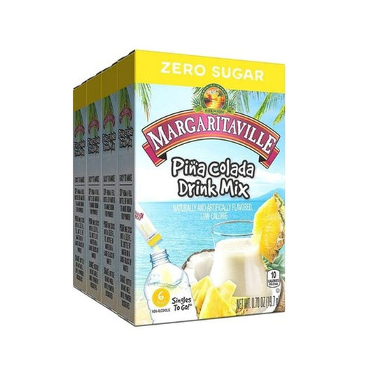 Margaritaville Singles to Go Drink Mix Pack of 4 Sugar Free Margarita Flavor