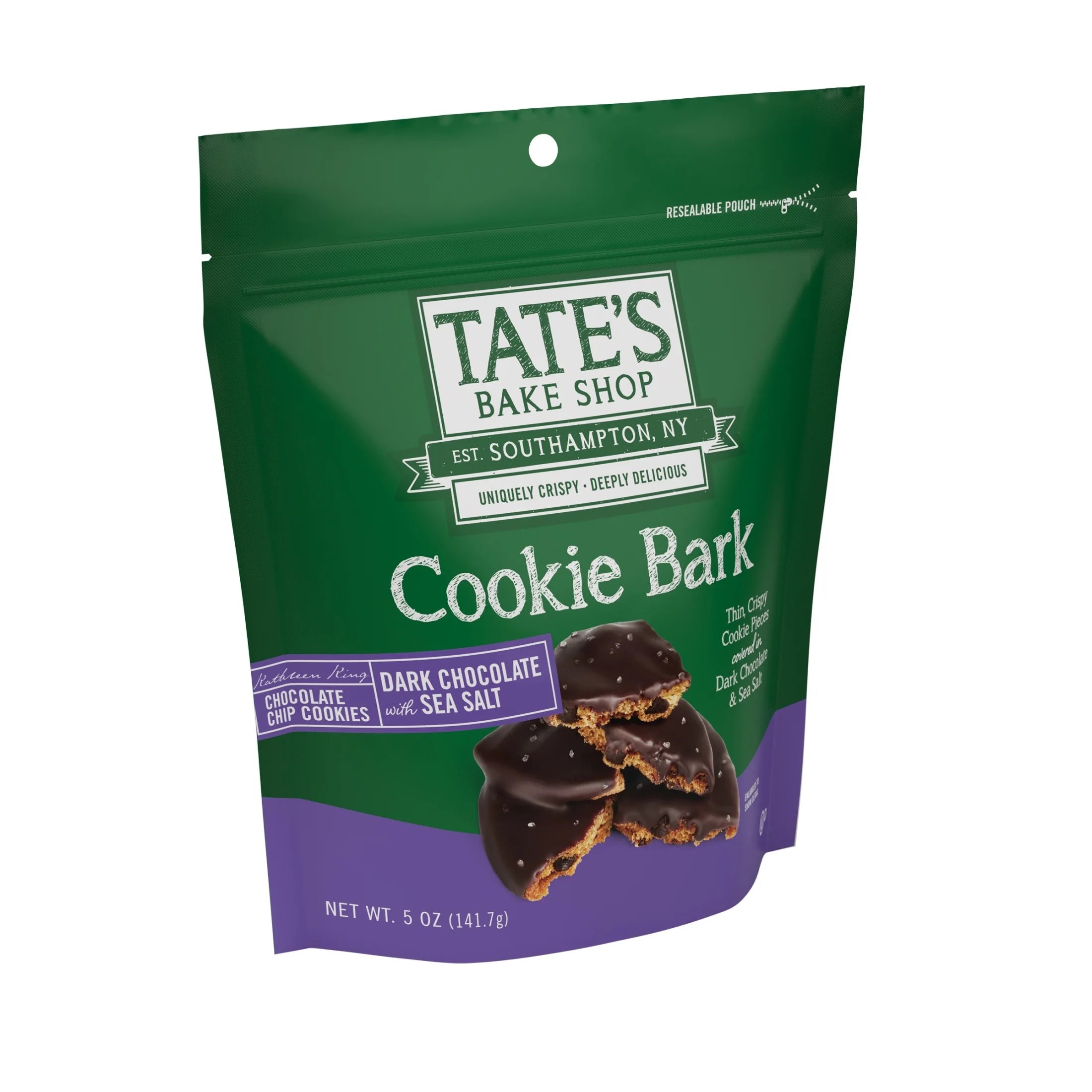 (3 Pack)  Cookie Bark, Chocolate Chip Cookies with Dark Chocolate and Sea Salt, 5 Oz