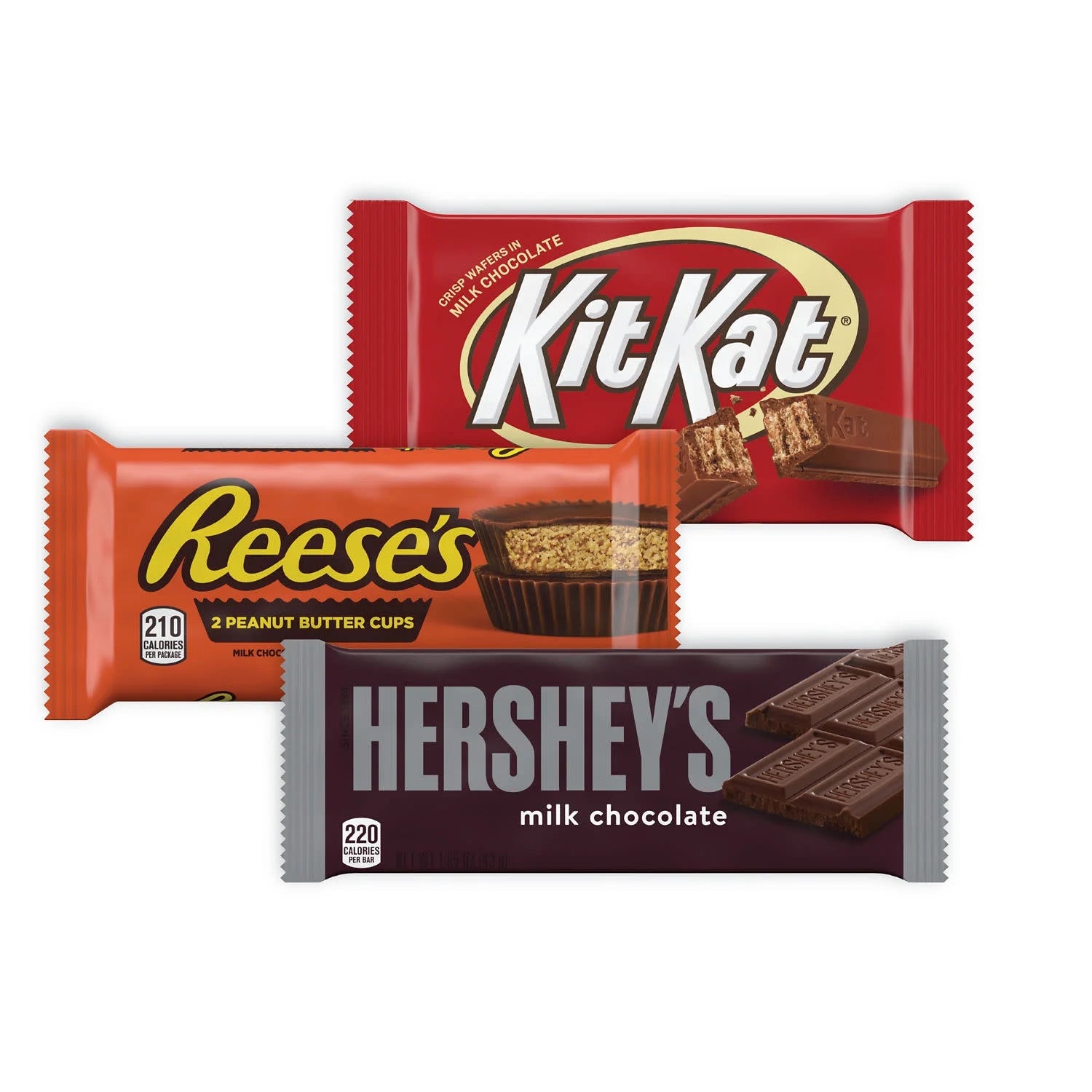 Hershey'S, Kit Kat and Reese'S Assorted Milk Chocolate Candy, Variety Box 27.3 Oz, 18 Count