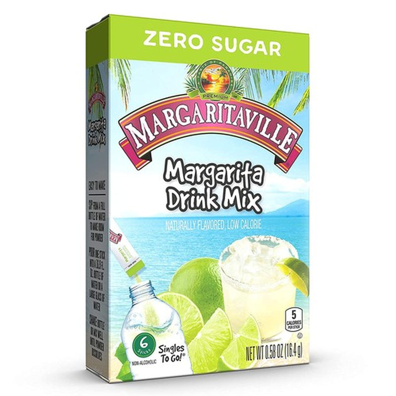 Margaritaville Singles to Go Drink Mix Pack of 3 Sugar Free 18 Servings