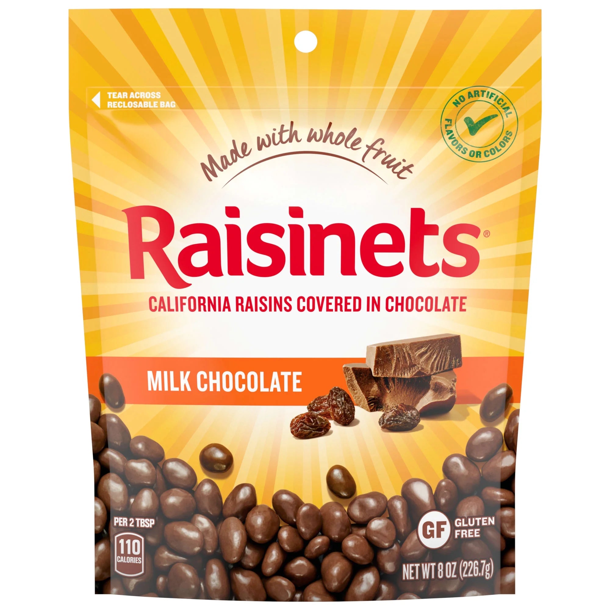 Milk Chocolate Covered Raisins 8.0 Oz