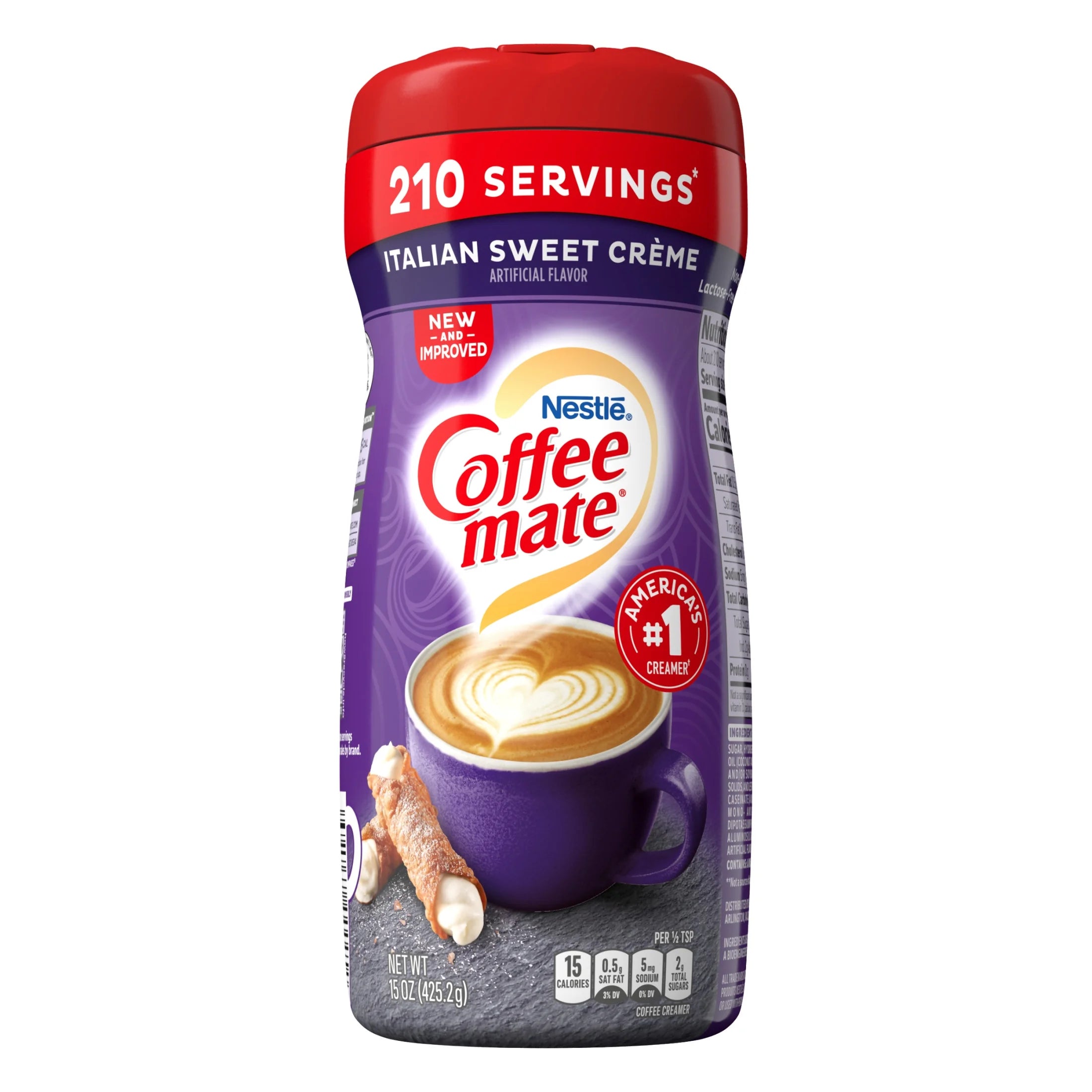 (2 Pack) Nestle  Italian Sweet Creme Powder Coffee Creamer, 15 Oz