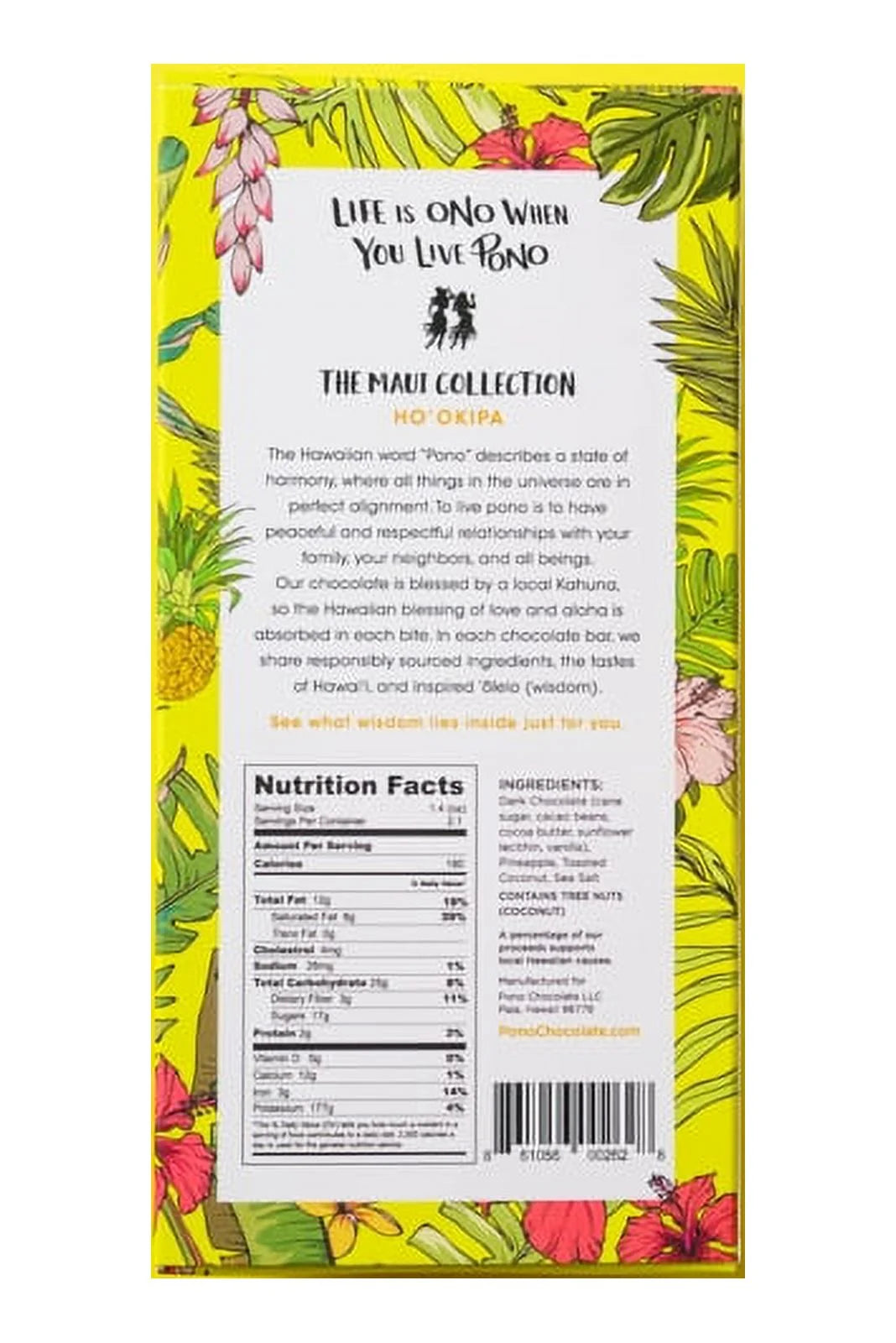 - Pono Chocolate Bar