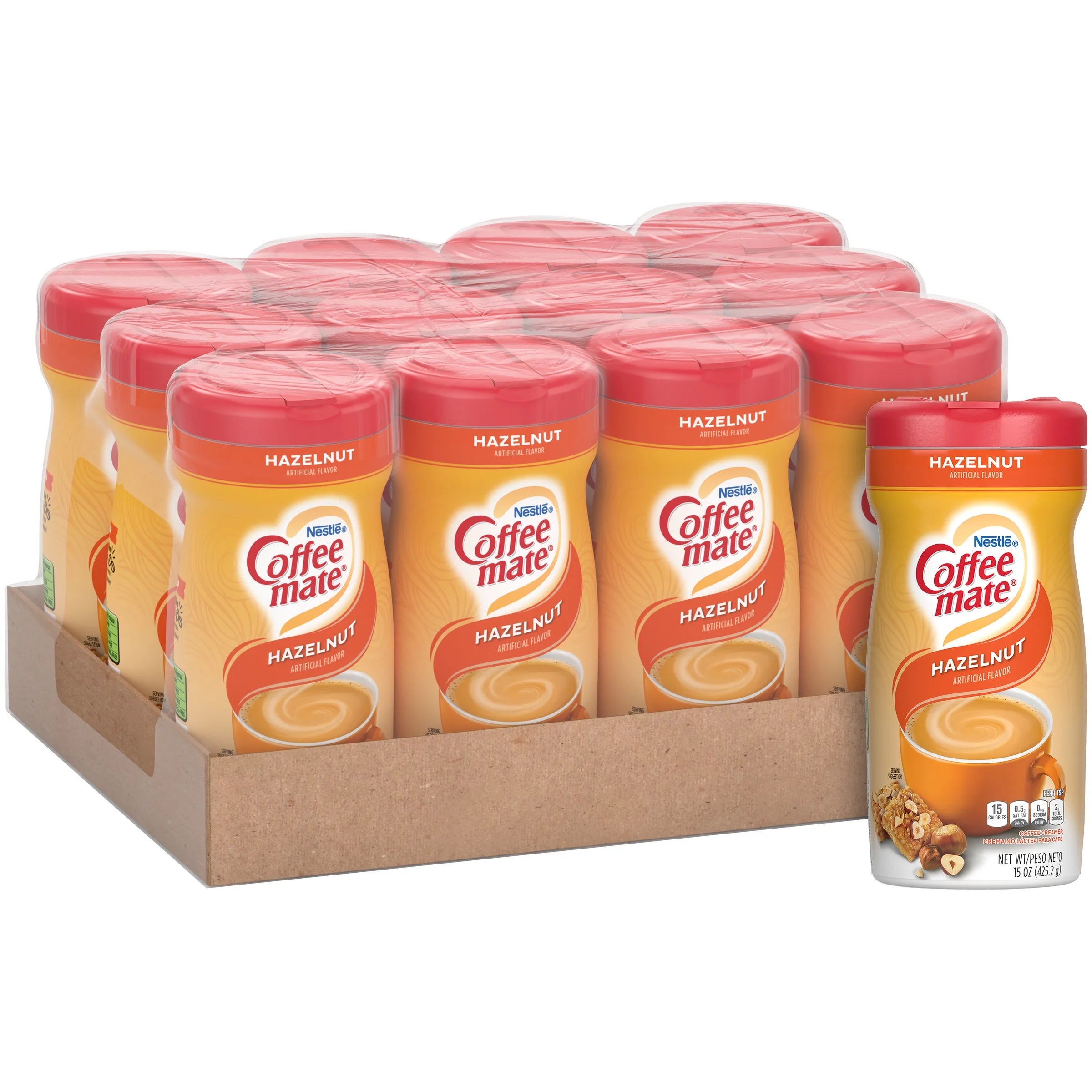 NESTLE  Coffee Creamer Hazelnut Powder Creamer 15 Oz. Canister