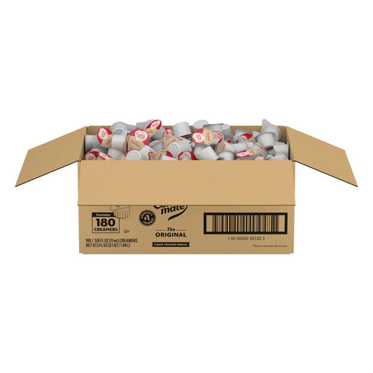 Coffee Creamer Singles Original Non Dairy Liquid 0.375 Fl Oz 180 Count