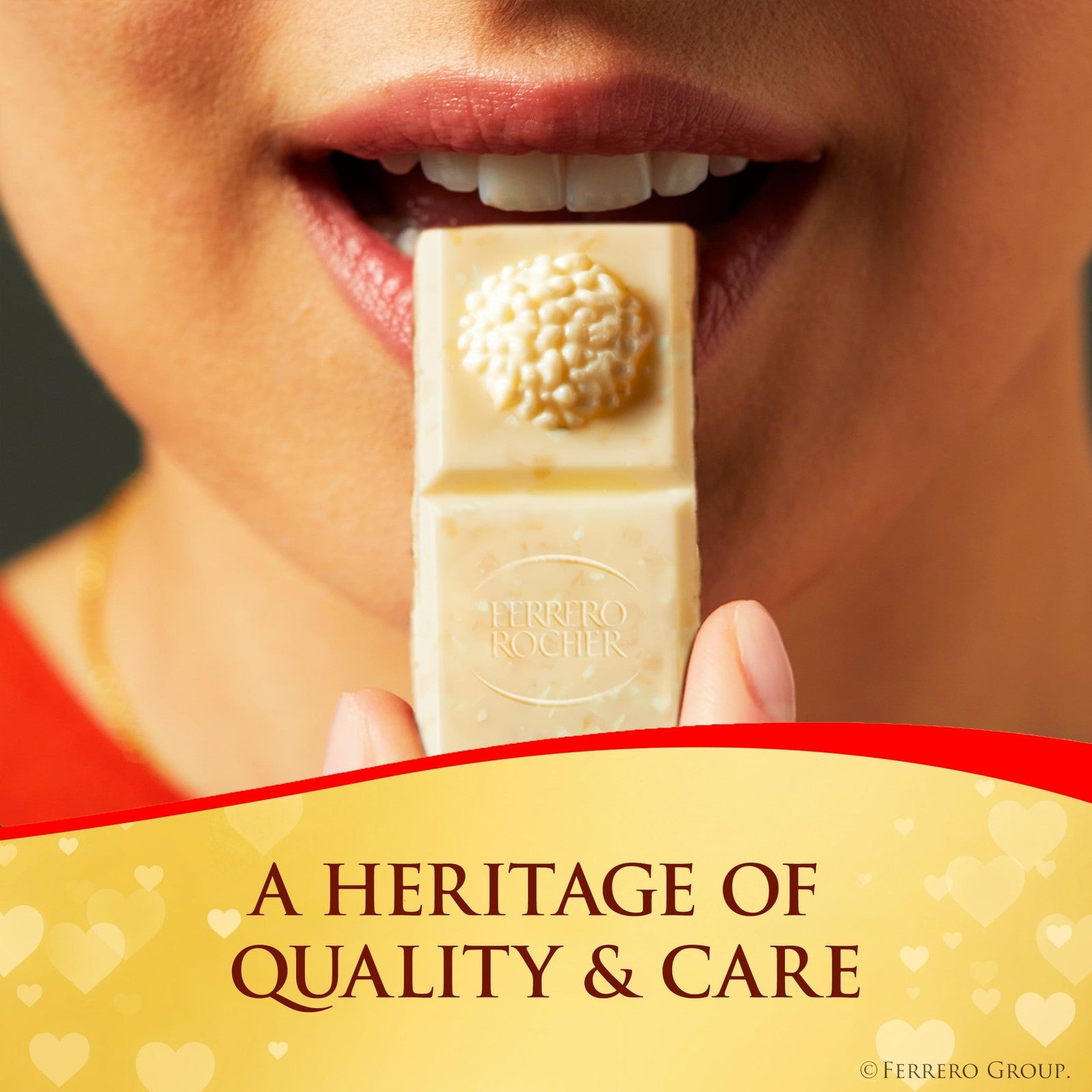 Ferrero Rocher Premium Chocolate Bars, 8 Pack, White Chocolate Hazelnu