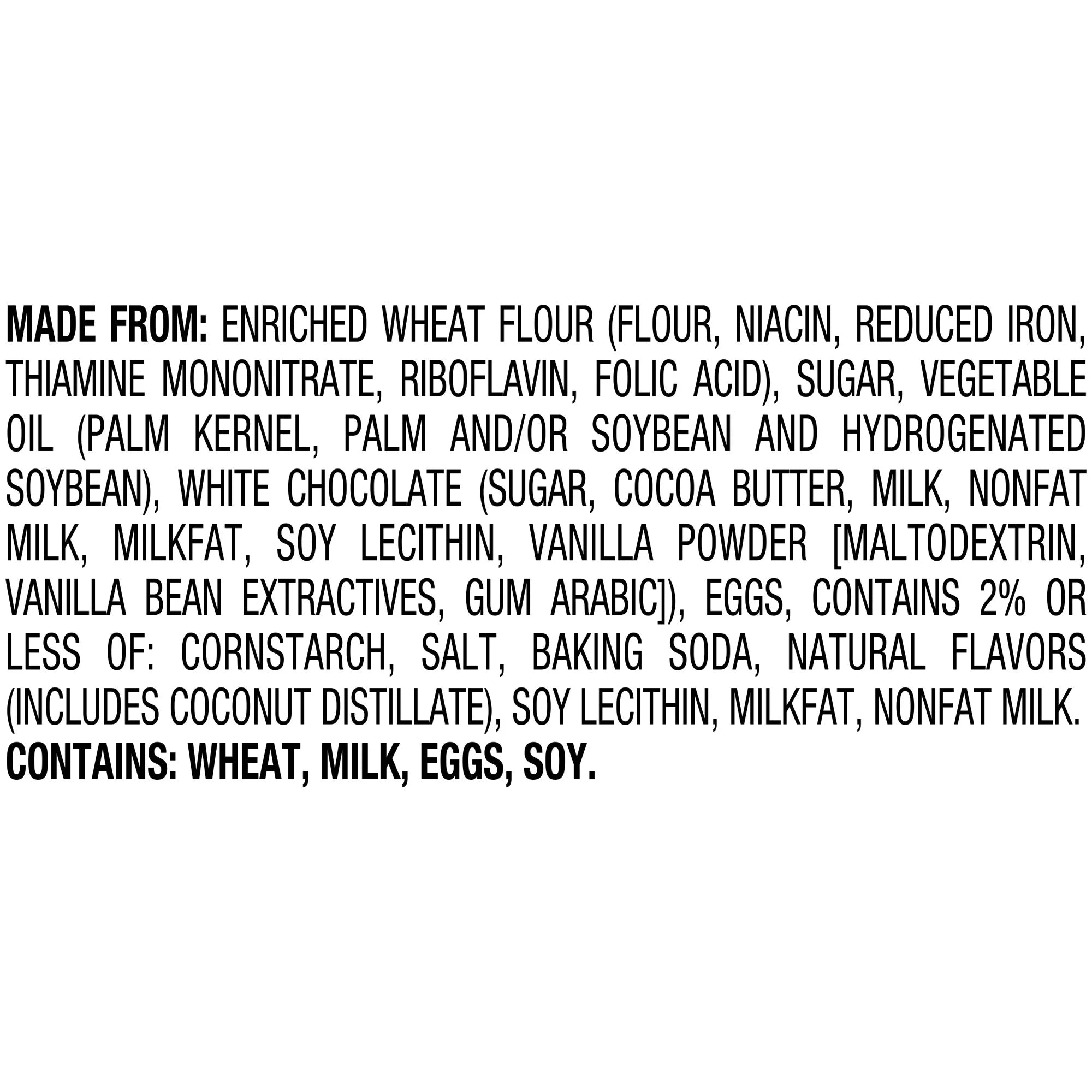 Milano White Chocolate Coconut Flavored Cookies, 7 Oz Bag