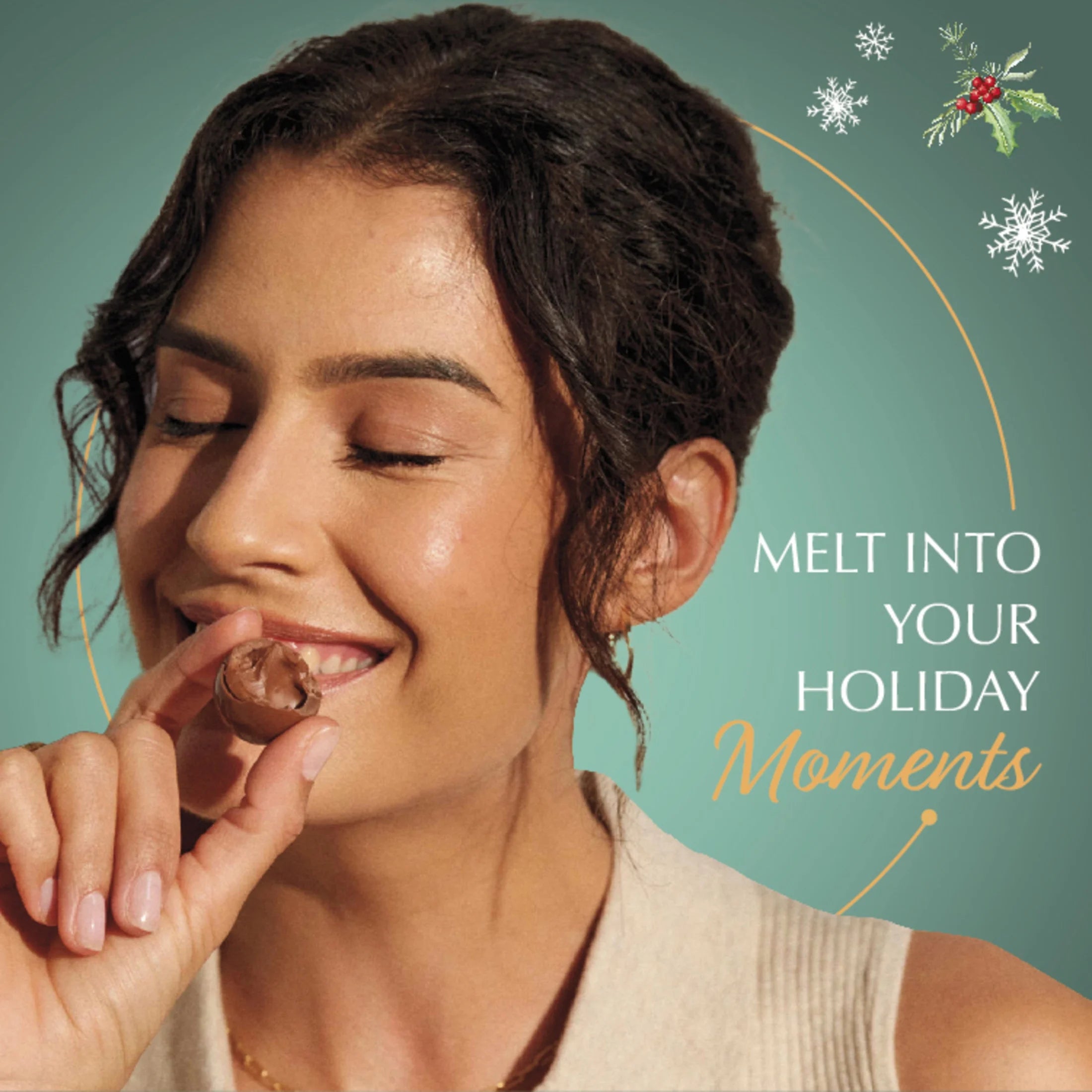 LINDOR Holiday Assorted Peppermint Chocolate Truffles, 12.7 Oz. Bag