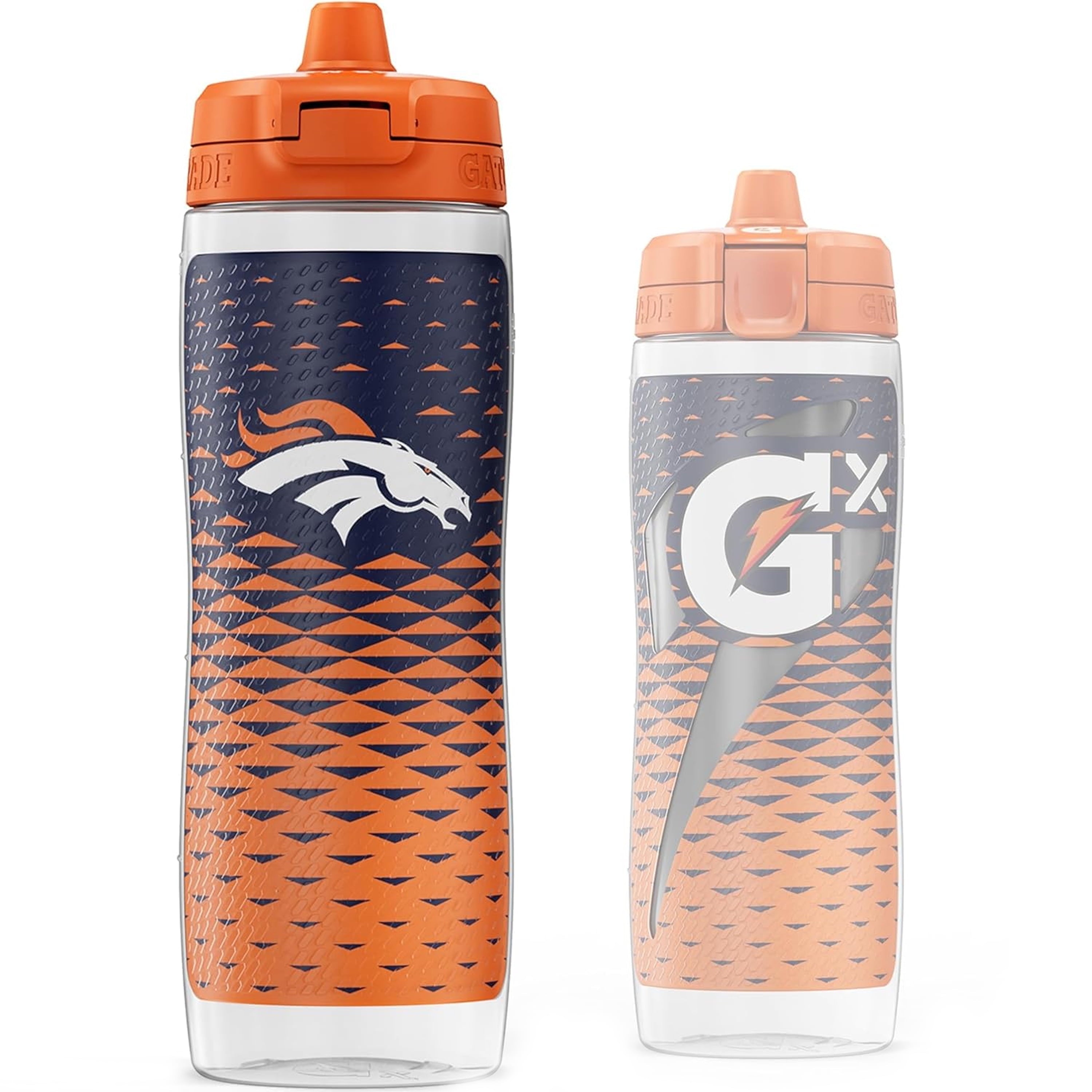 Gx Denver Broncos NFL 30 Fl Oz Water Bottle & Sports Towel Bundle