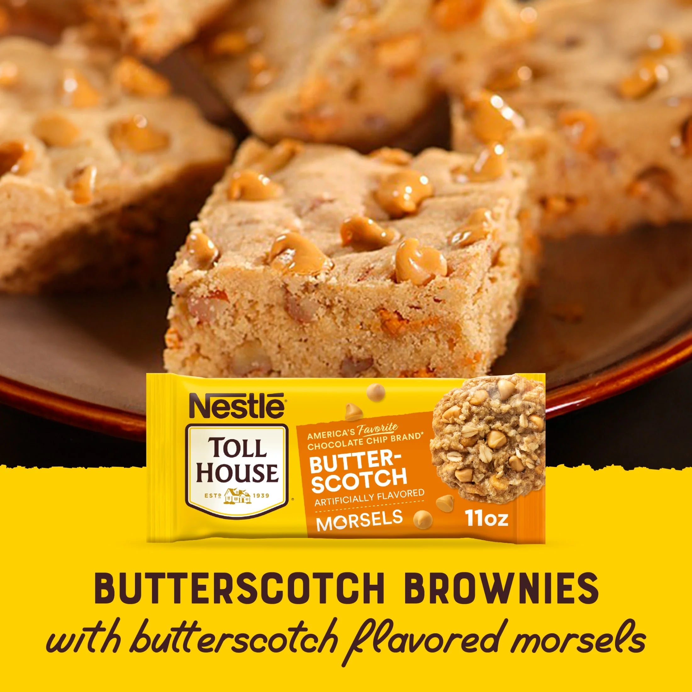 (6 Pack)  Toll House Butterscotch Baking Chips for Valentine'S Day Baking, 11 Oz Bag