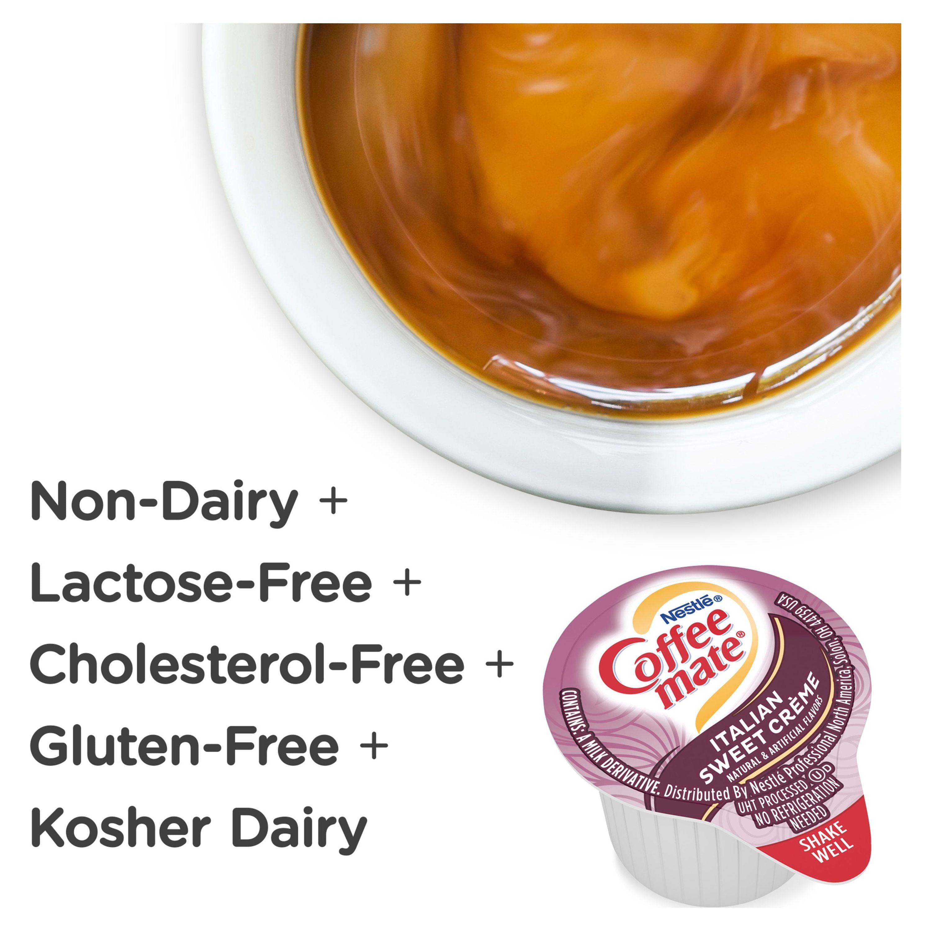 Italian Sweet Crème Non-Dairy Creamer, 0.375 Fl Oz, 50 Count Tubs