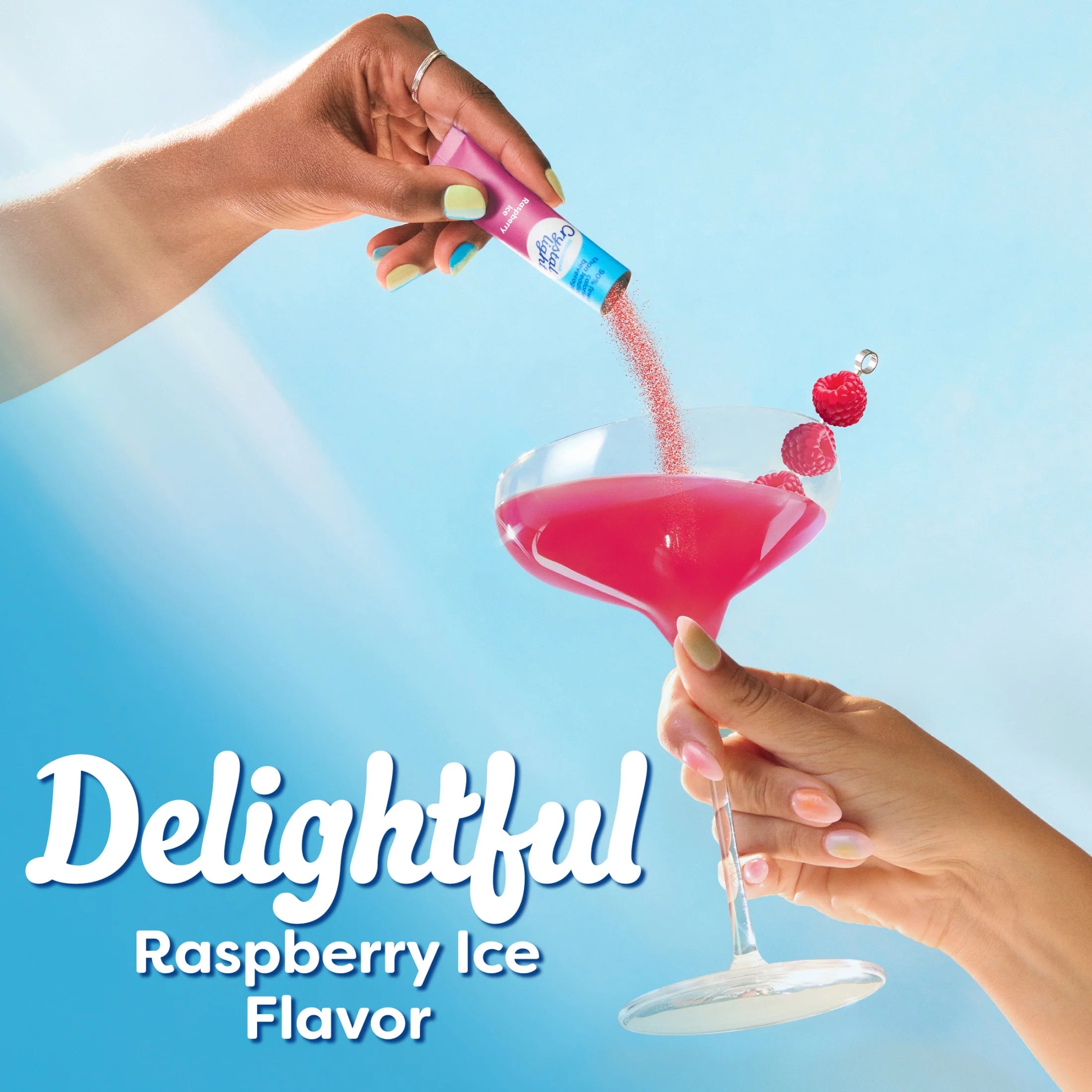 Drink Mix, 10 Packets, for Convenient On-The-Go Flavorful Hydration, Raspberry Ice Artificial Flavor, Zero Sugar, 0.6 Oz