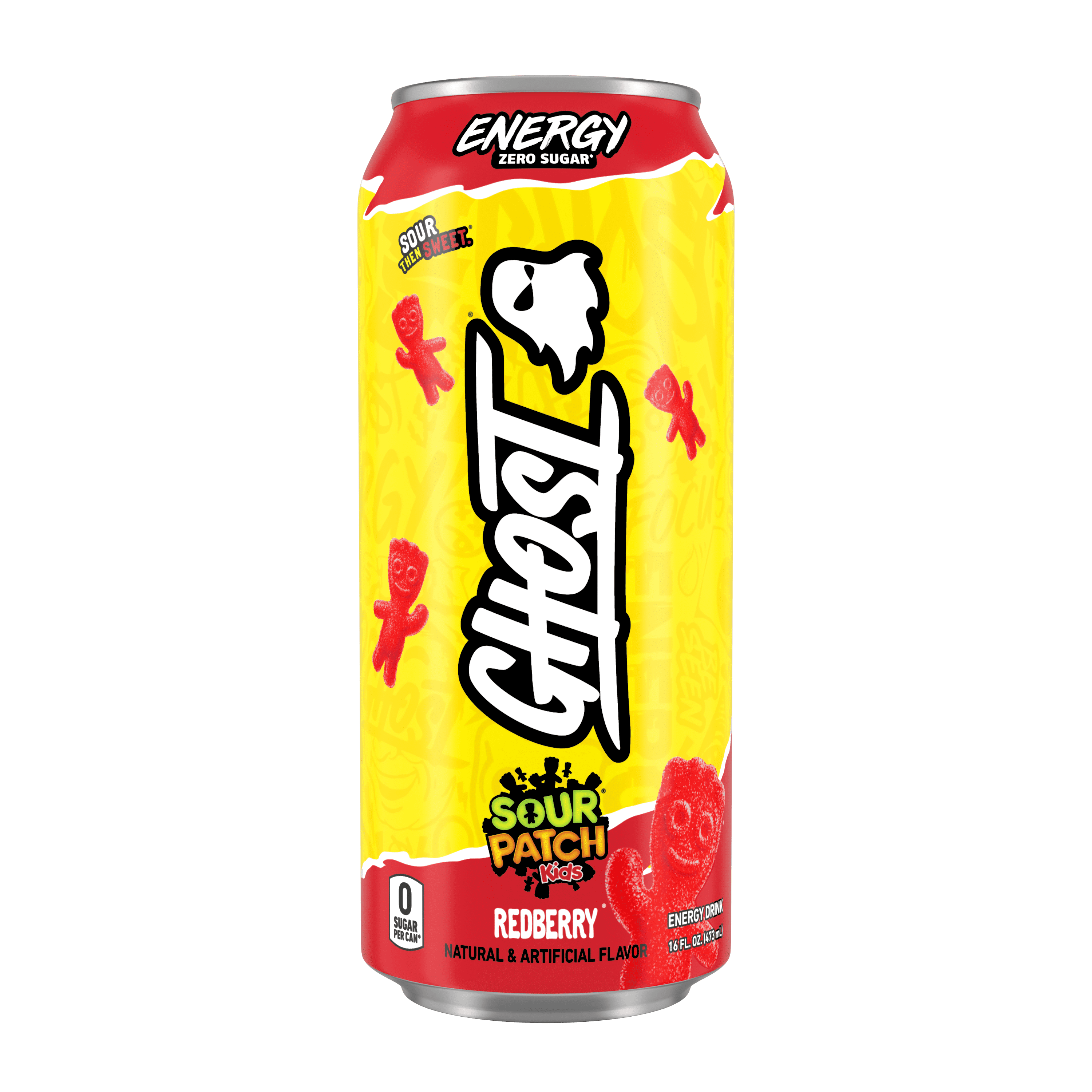 Zero Sugar Energy Drink, SOUR PATCH KIDS Redberry, 16 Oz Can, 12 Pk